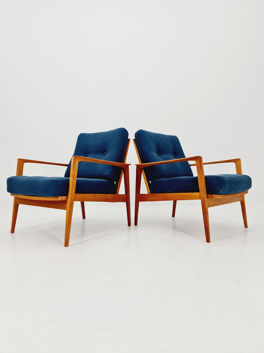 Midcentury easy chairs by Walter Knoll for Knoll Antimott , Germany, 1960s, Set of 2
