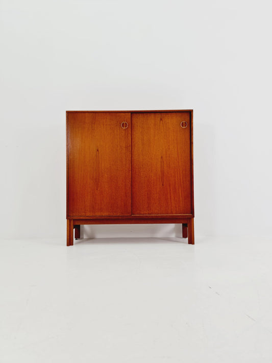 Vintage teak danish Highboard By Bräntorps Fiesta library , 1960s