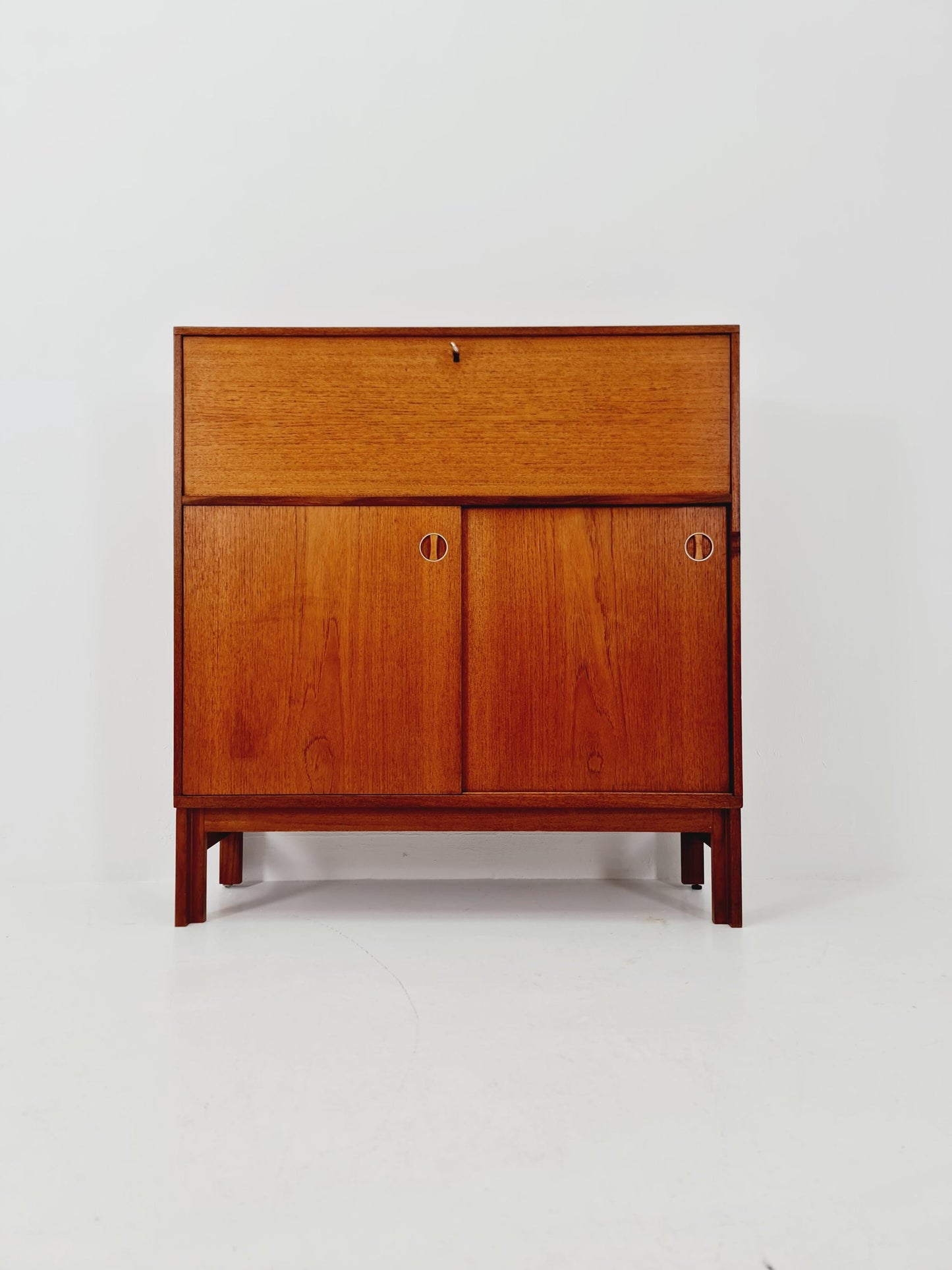Vintage teak danish Highboard /Secretary By Bräntorps Fiesta library , 1960s
