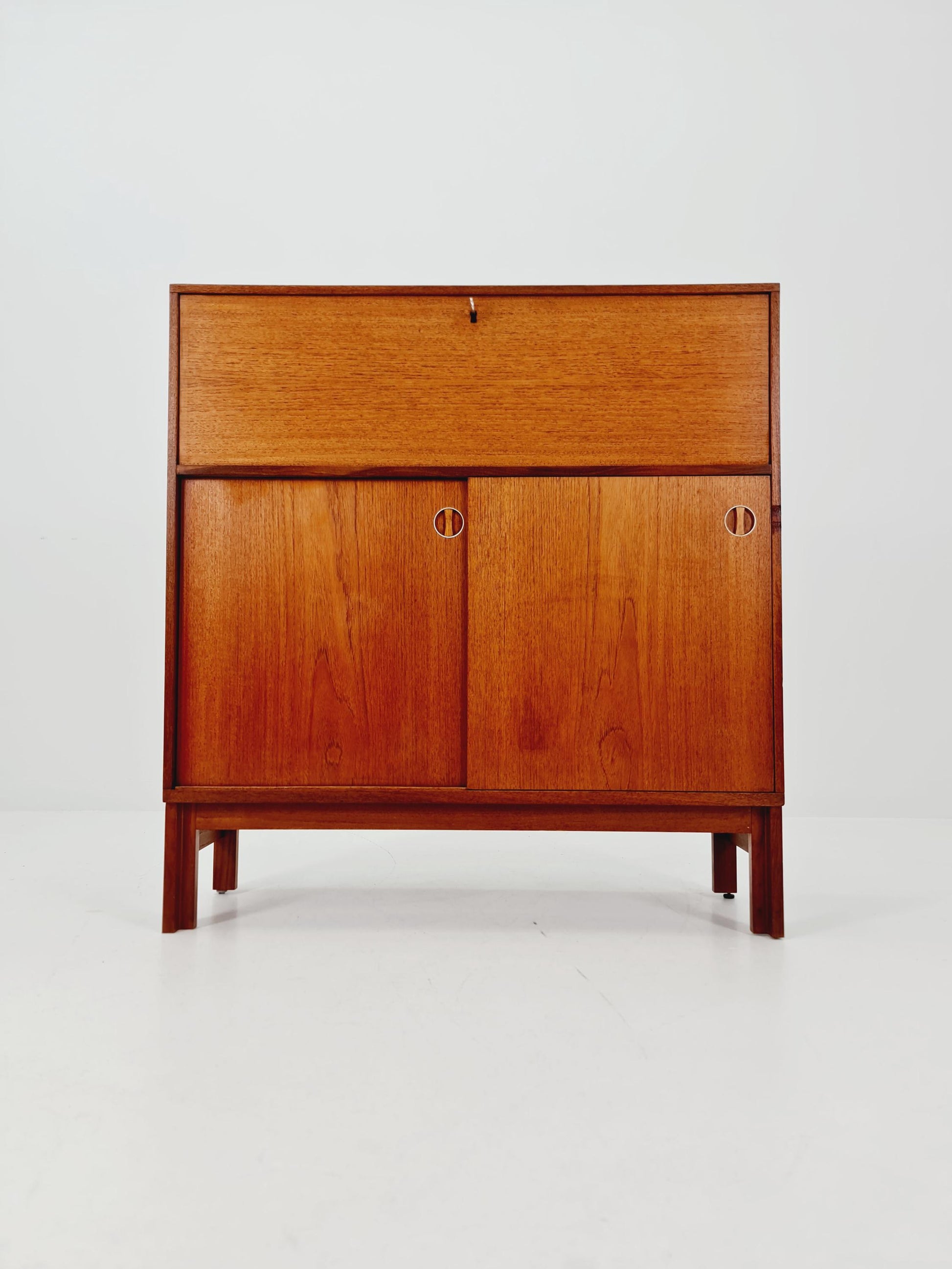 Vintage teak danish Highboard /Secretary By Bräntorps Fiesta library , 1960s