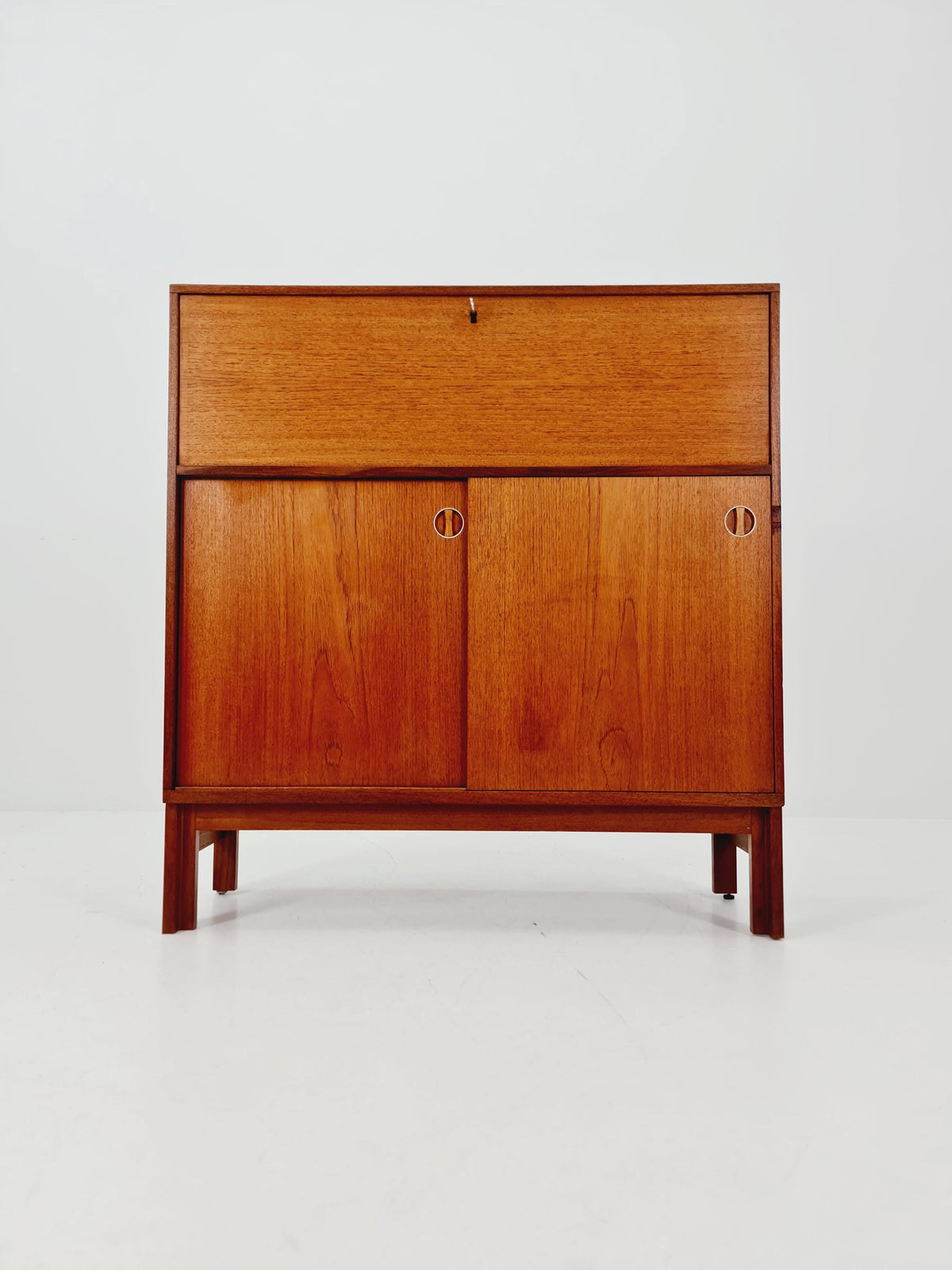 Vintage teak danish Highboard /Secretary By Bräntorps Fiesta library , 1960s