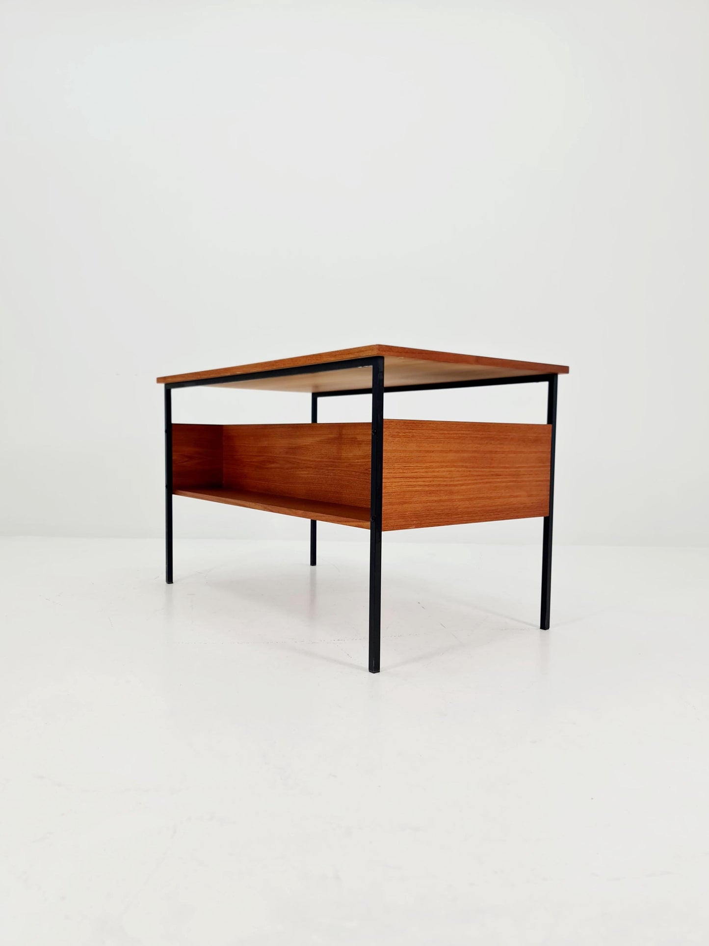 Mid century vintage desk French desk by Pierre Guariche , 1950s