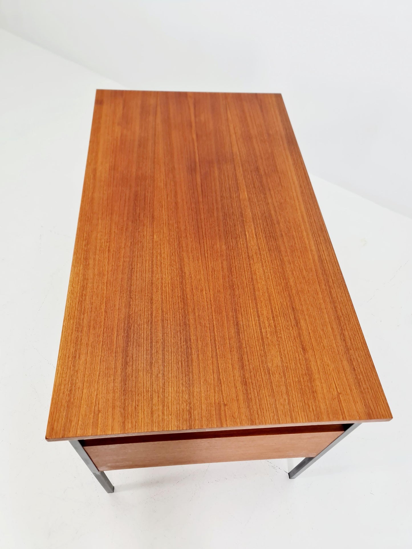 Mid century vintage desk French desk by Pierre Guariche , 1950s
