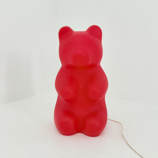 Retro Spaceage large red bear standing Lamp , by Heico 1980s Germany