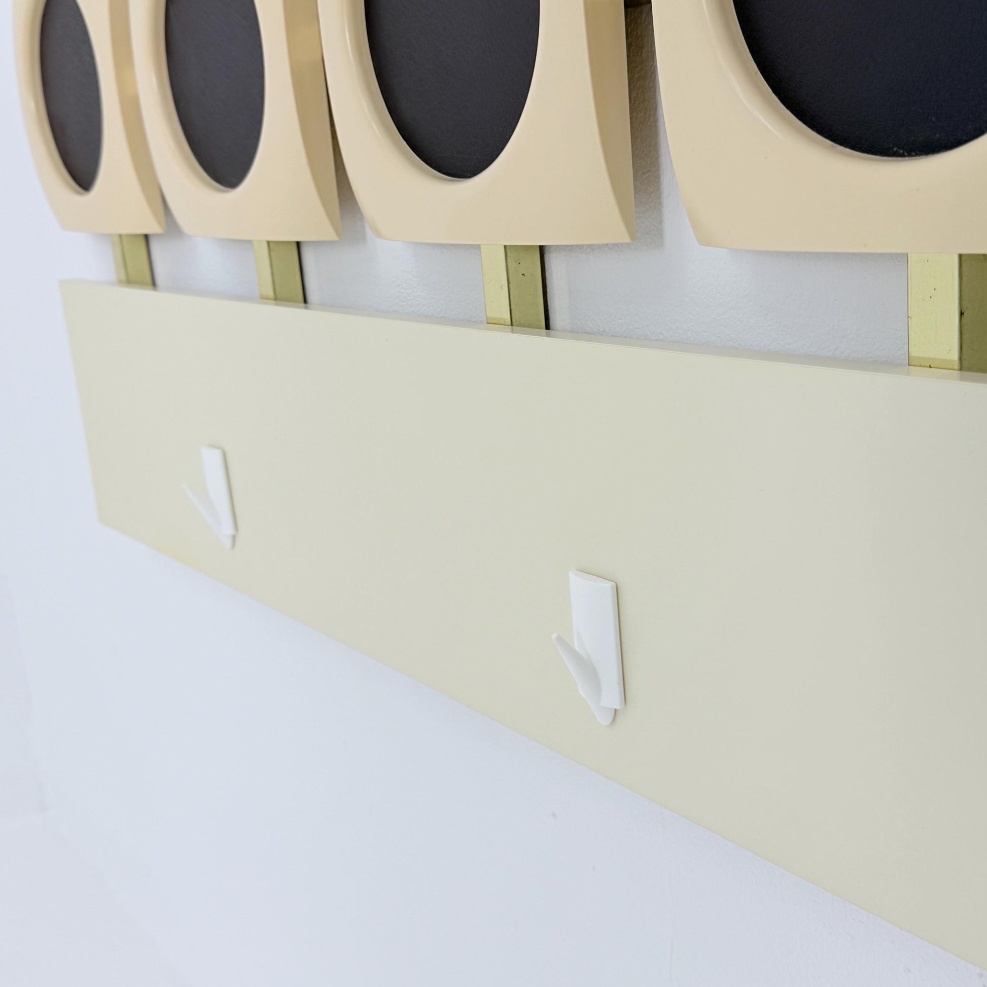 Mid Century Space Age Wall Coat Rack – Luigi Colani Style, Germany 1980s