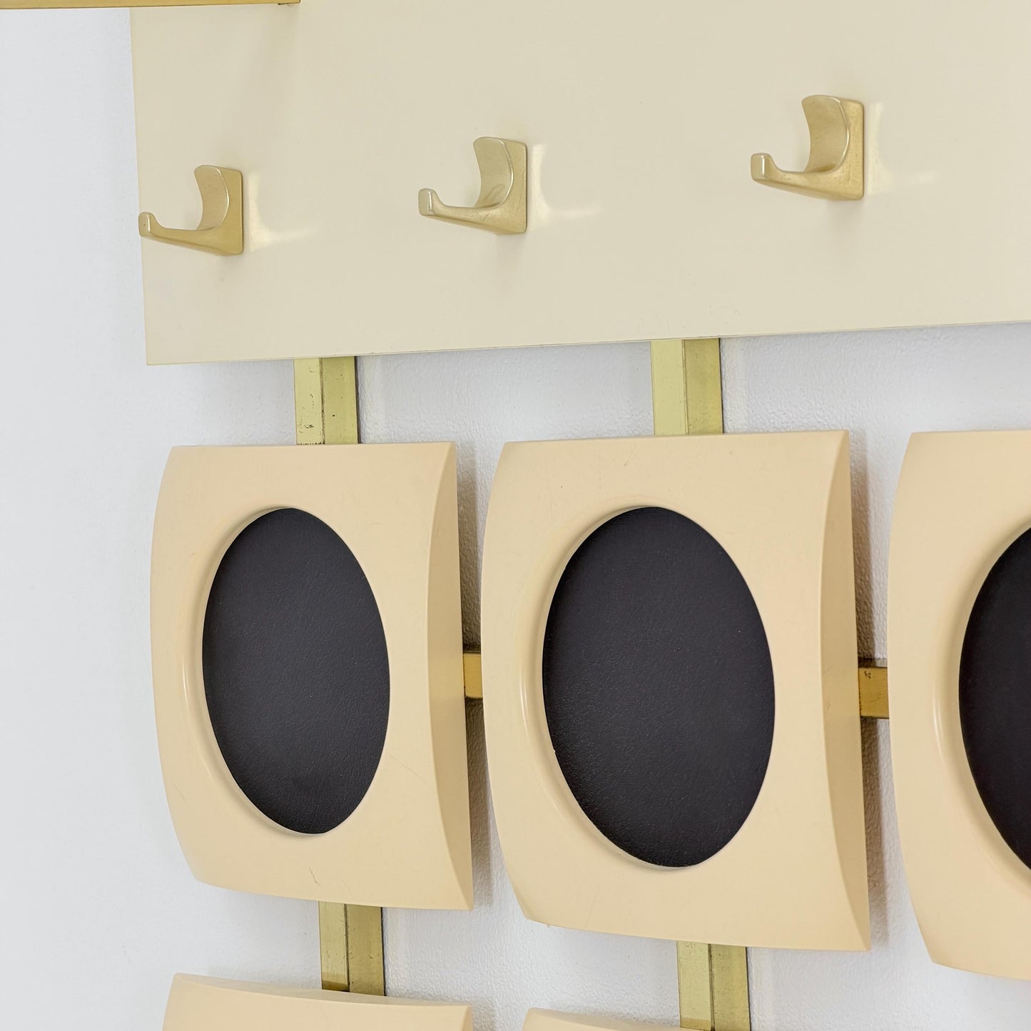 Mid Century Space Age Wall Coat Rack – Luigi Colani Style, Germany 1980s