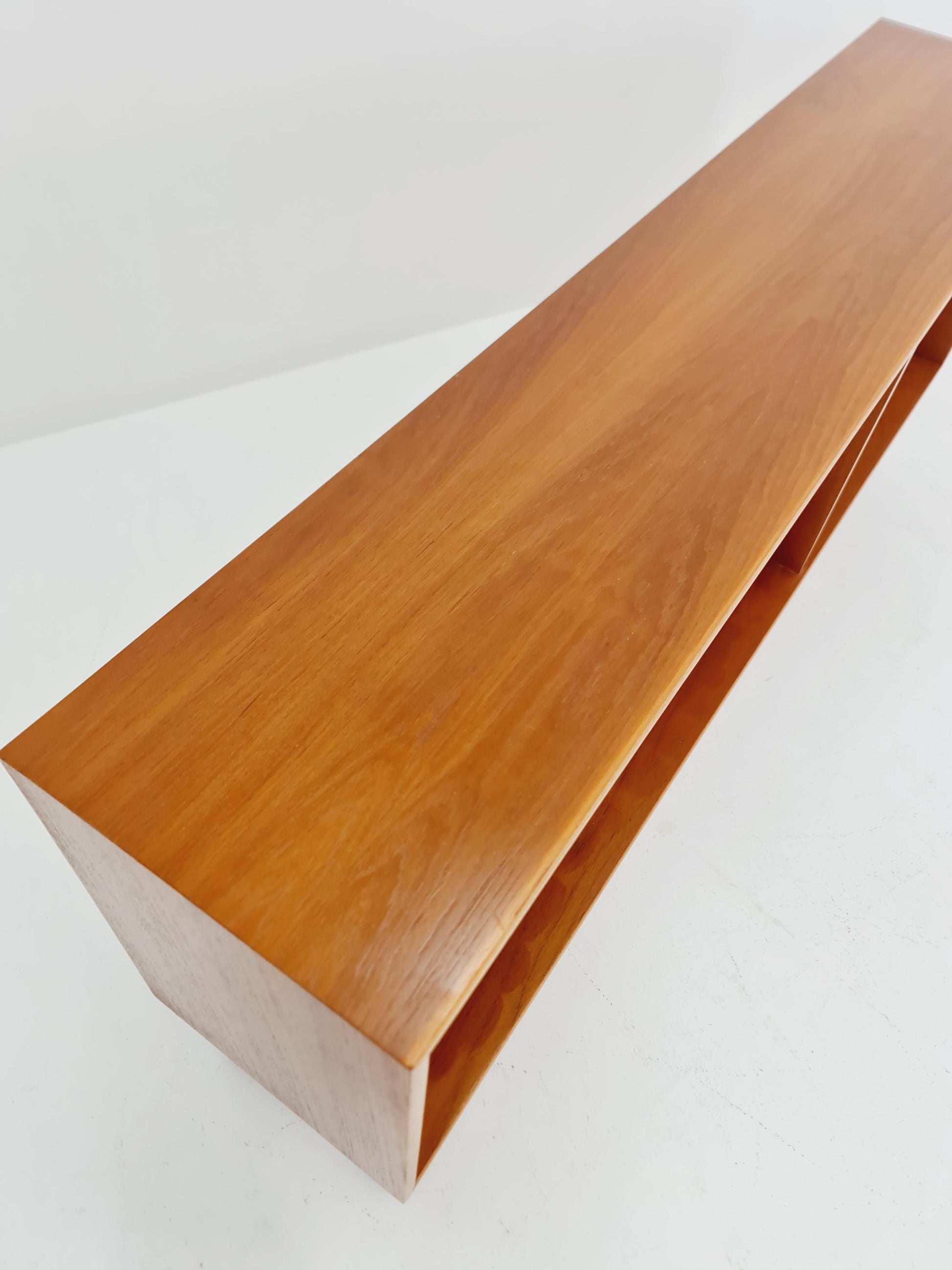 Midcentury vintage teak danish cabinet book case, 1960s