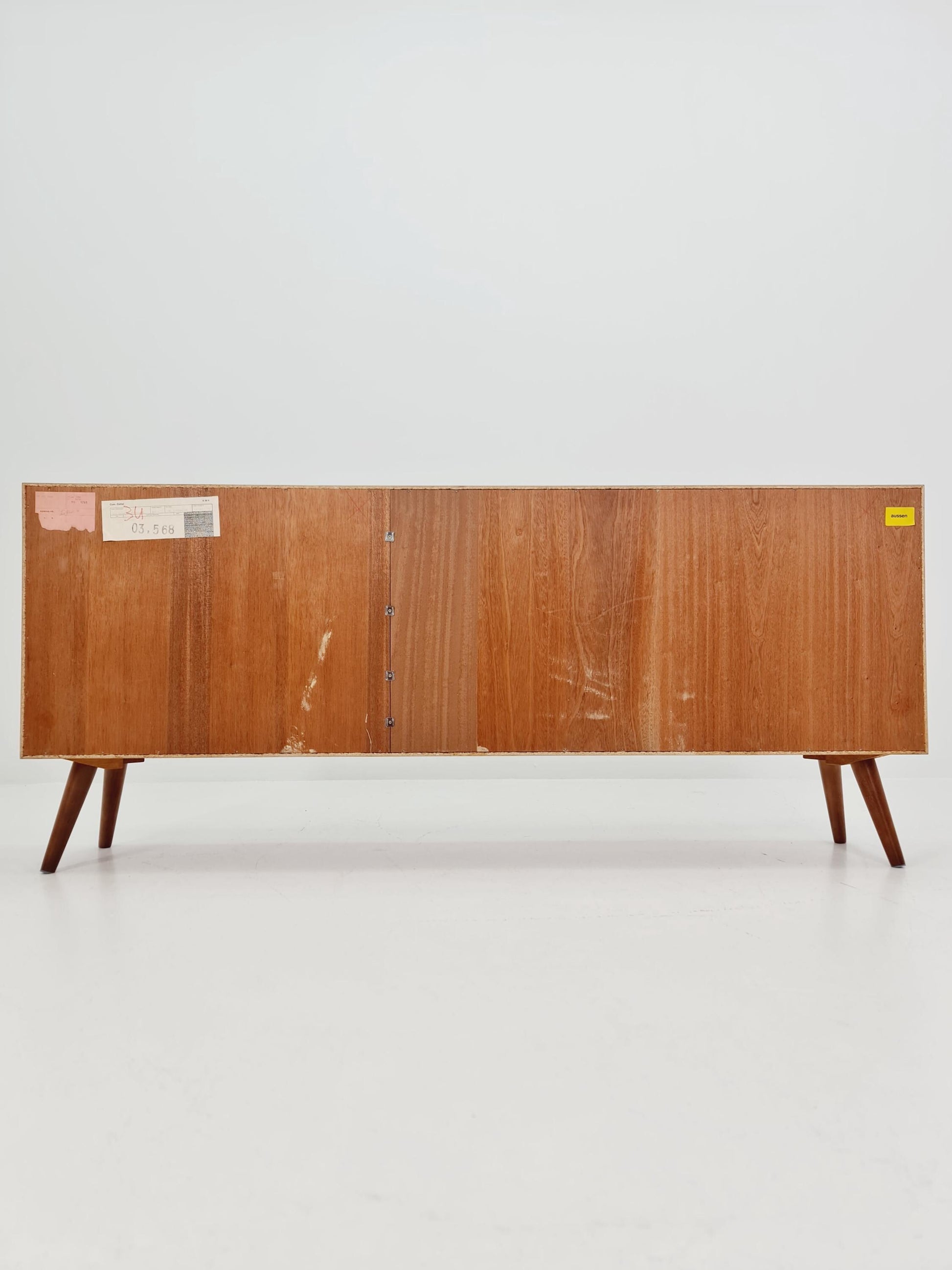 Midcentury vintage teak danish cabinet book case, 1960s