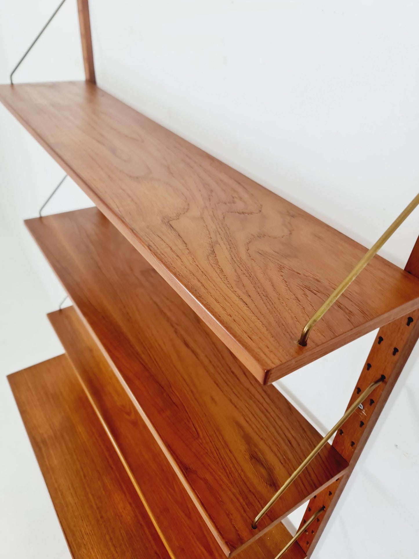 Rare Mid century Danish Teak Wall Unit by Sven Ellekaer For Abert Hansen, Denmark, 1960s