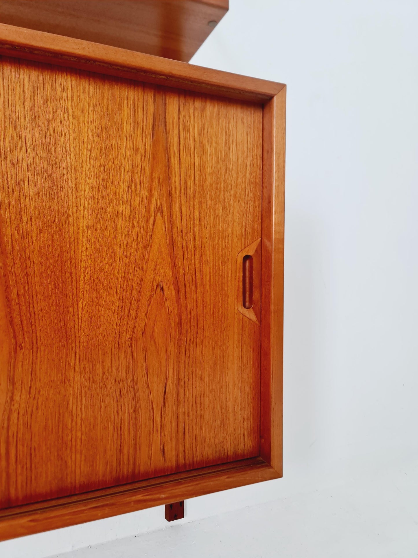 Rare Mid century Danish Teak Wall Unit by Sven Ellekaer For Abert Hansen, Denmark, 1960s
