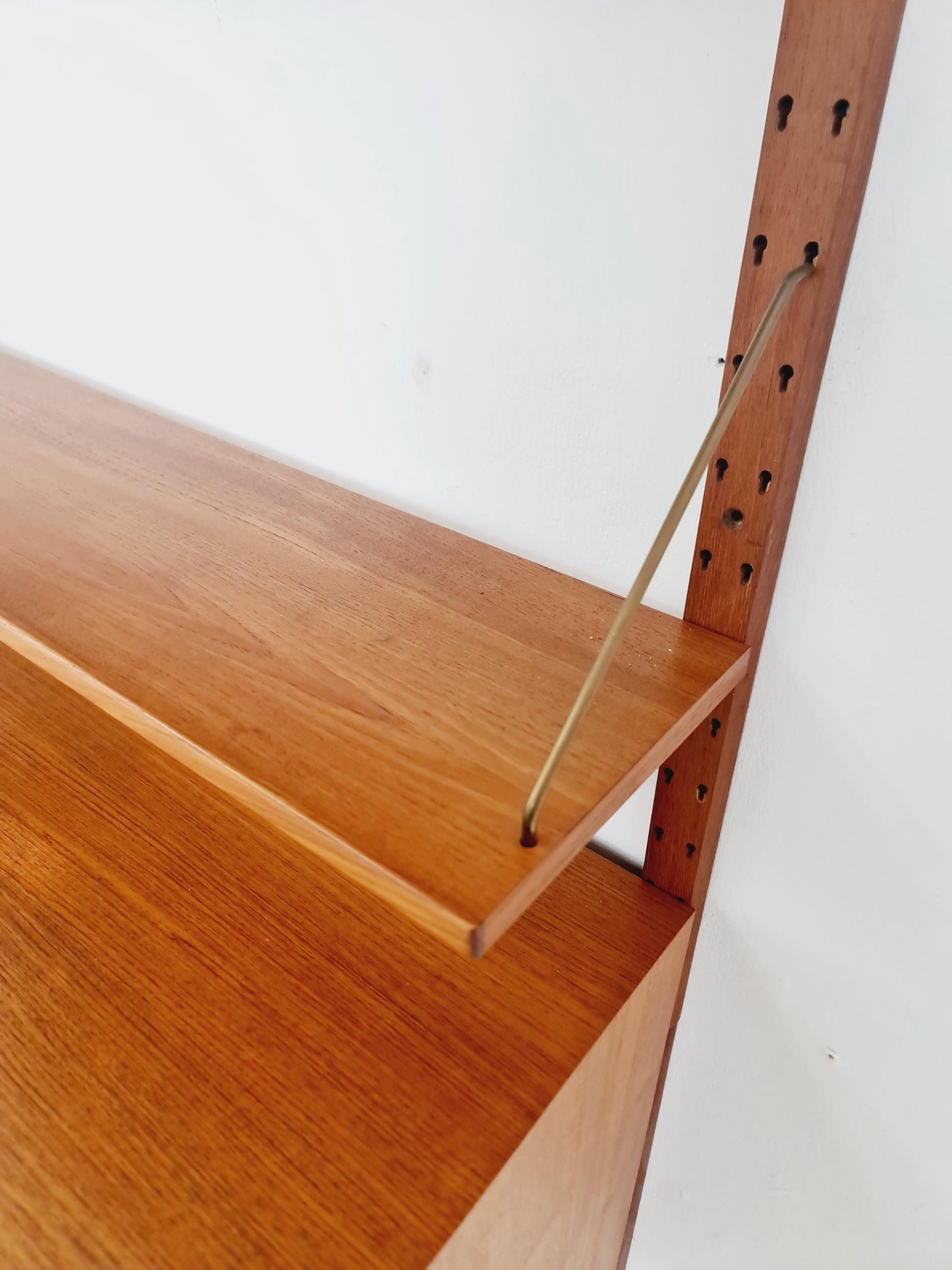 Rare Mid century Danish Teak Wall Unit by Sven Ellekaer For Abert Hansen, Denmark, 1960s