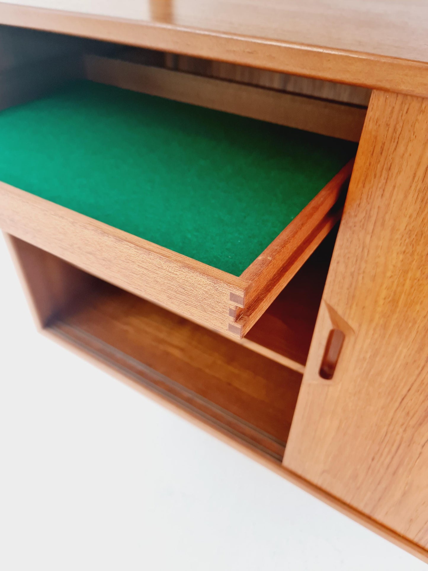 Rare Mid century Danish Teak Wall Unit by Sven Ellekaer For Abert Hansen, Denmark, 1960s