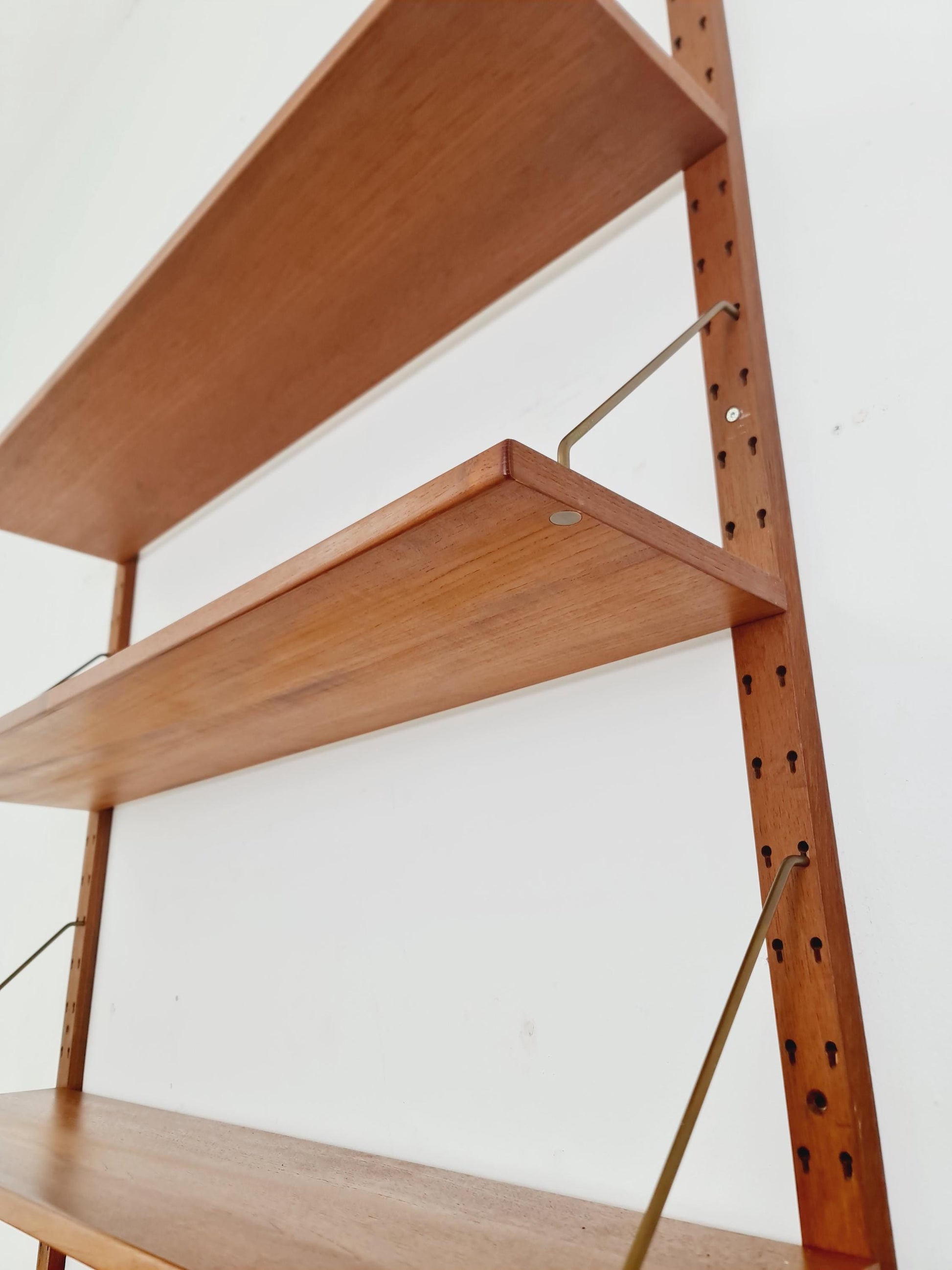 Rare Mid century Danish Teak Wall Unit by Sven Ellekaer For Abert Hansen, Denmark, 1960s