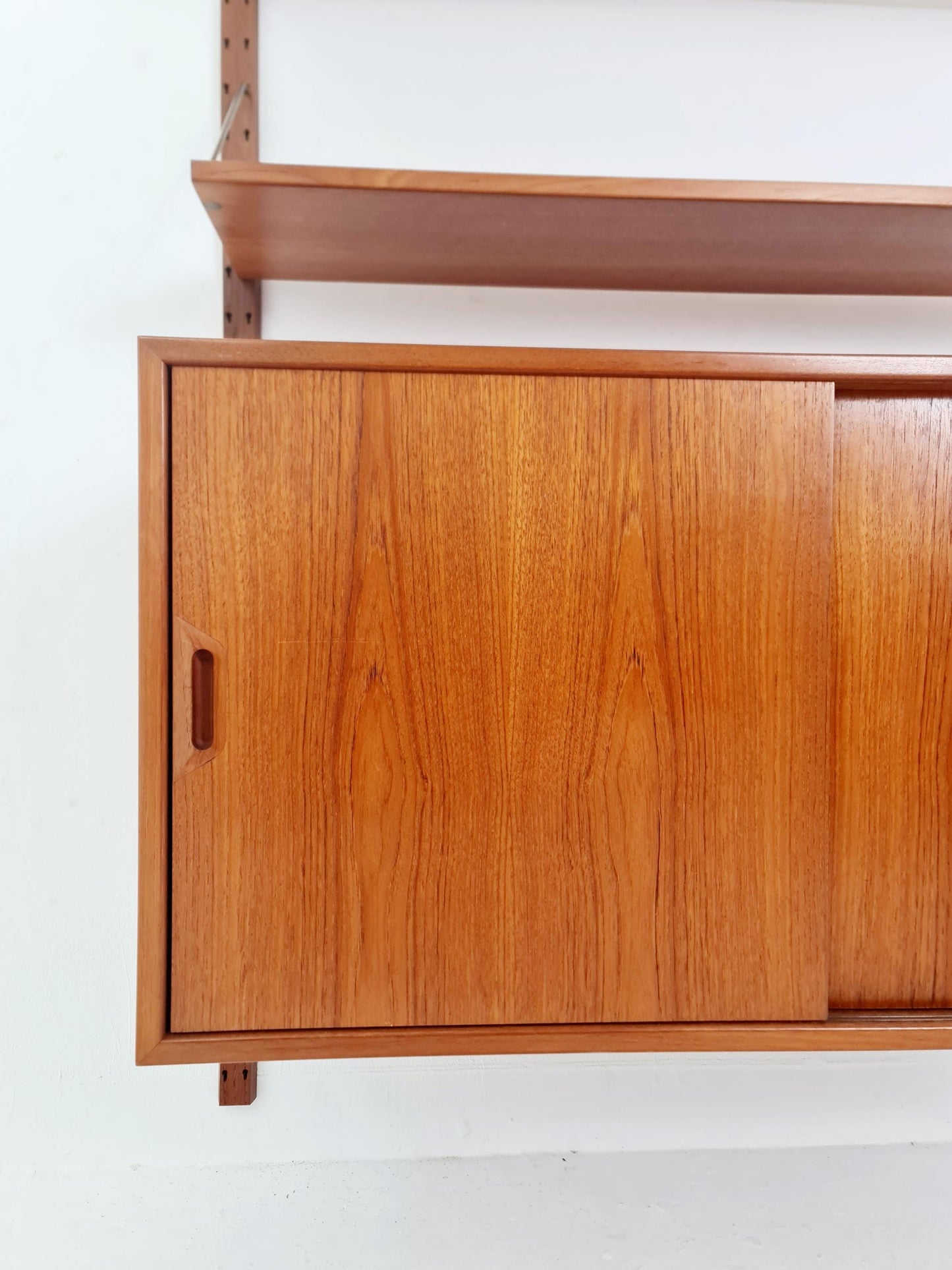 Rare Mid century Danish Teak Wall Unit by Sven Ellekaer For Abert Hansen, Denmark, 1960s