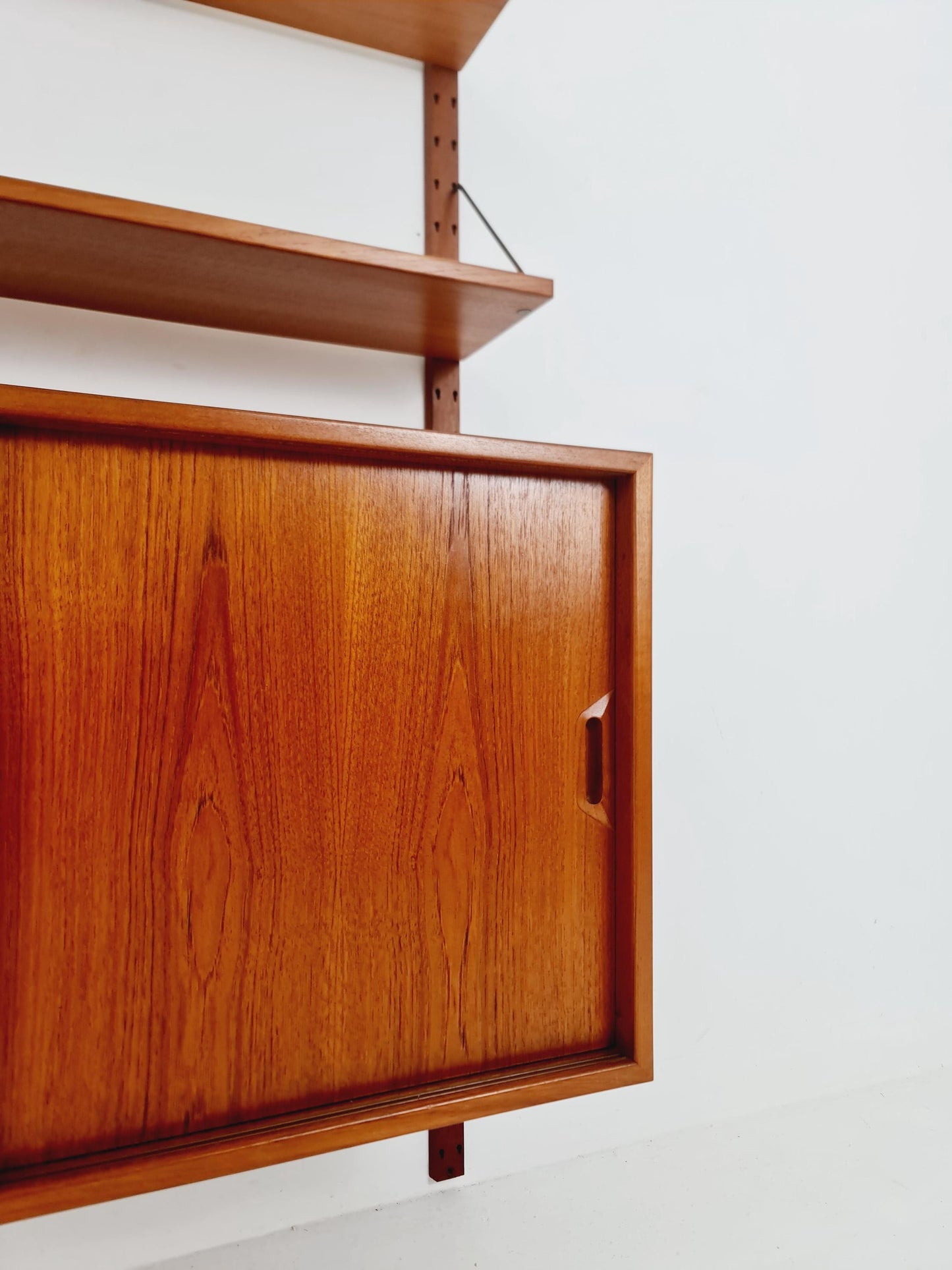 Rare Mid century Danish Teak Wall Unit by Sven Ellekaer For Abert Hansen, Denmark, 1960s