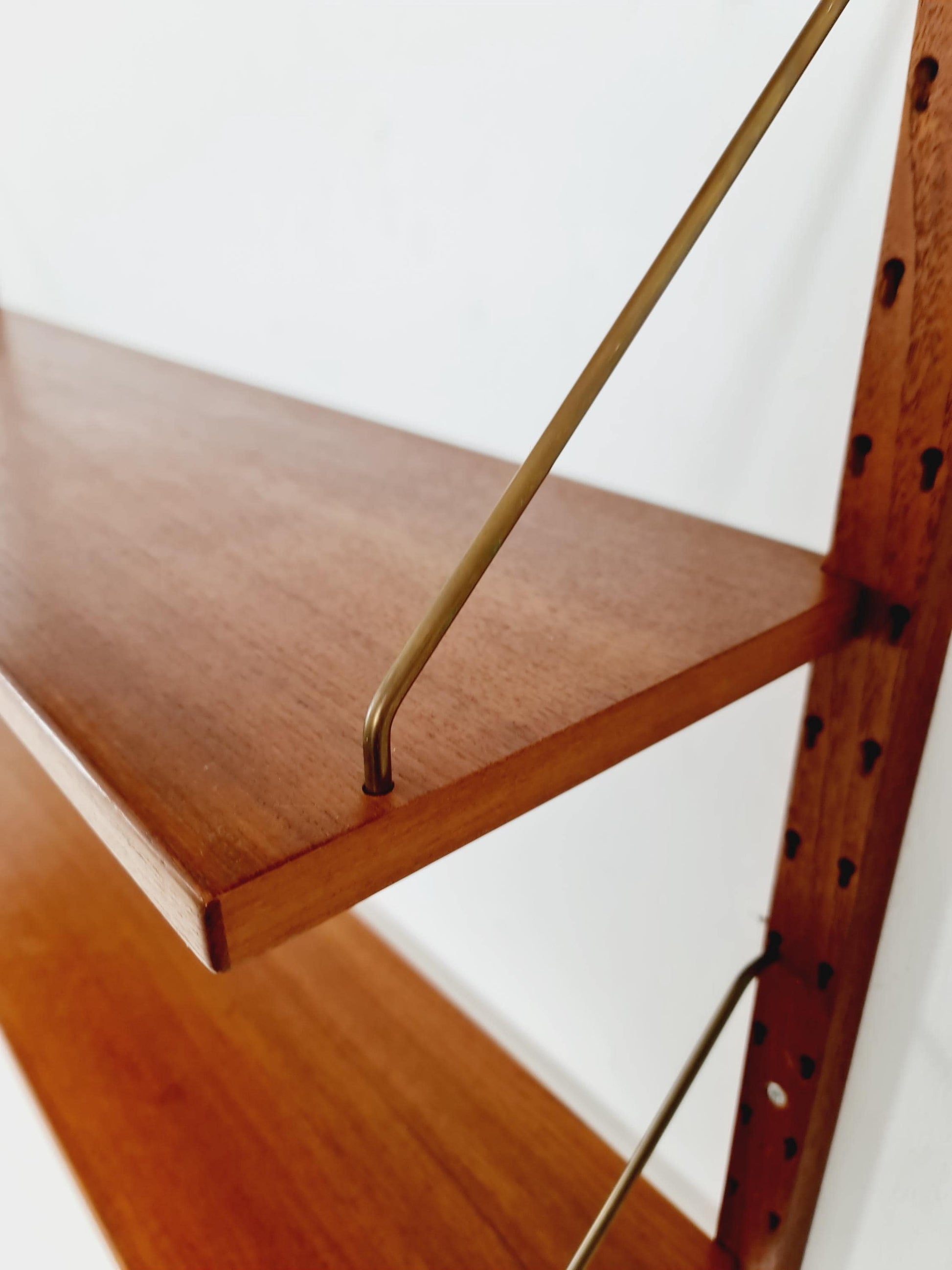Rare Mid century Danish Teak Wall Unit by Sven Ellekaer For Abert Hansen, Denmark, 1960s