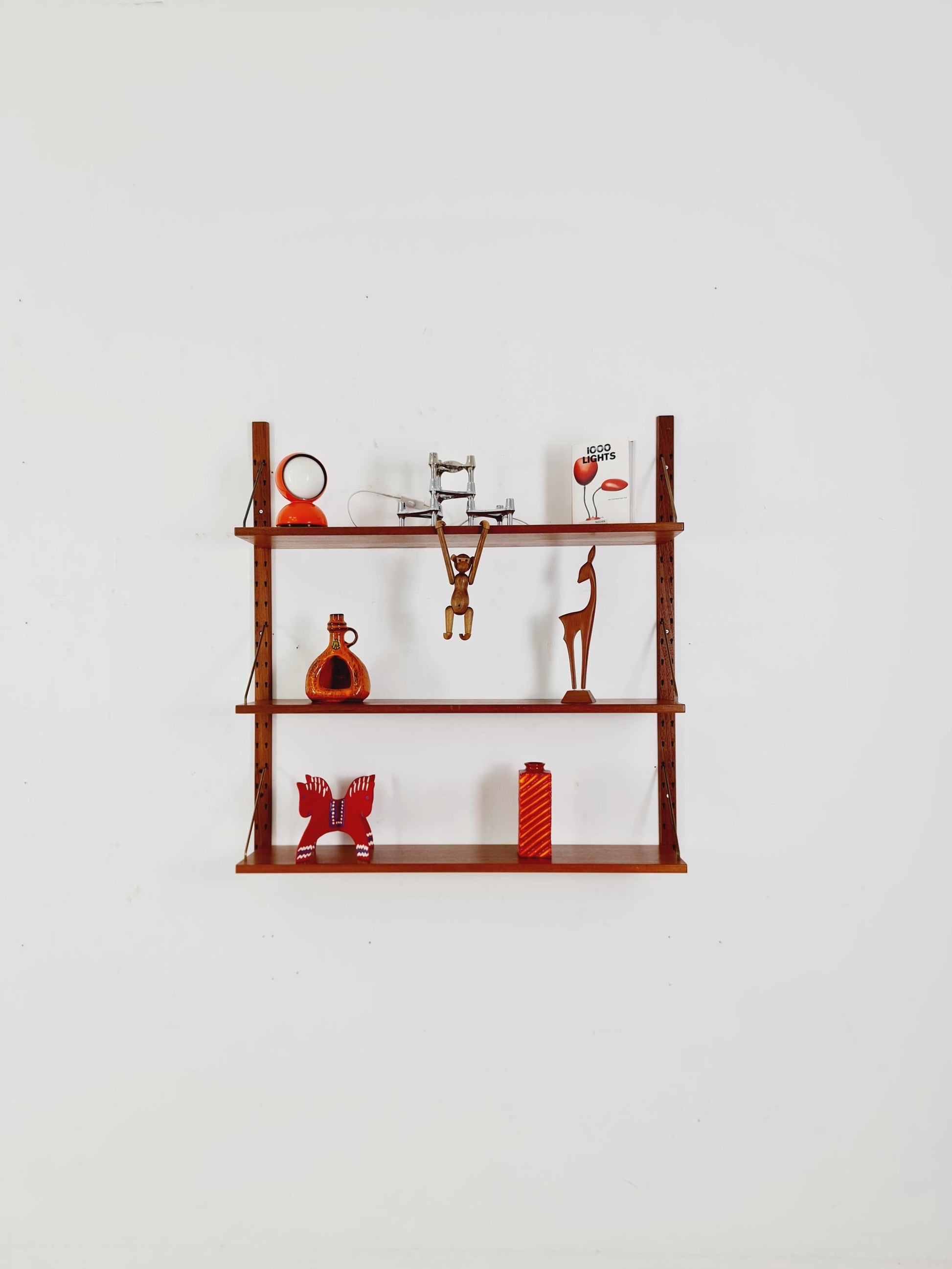 Rare Mid century Danish Teak Wall Unit by Sven Ellekaer For Abert Hansen, Denmark, 1960s