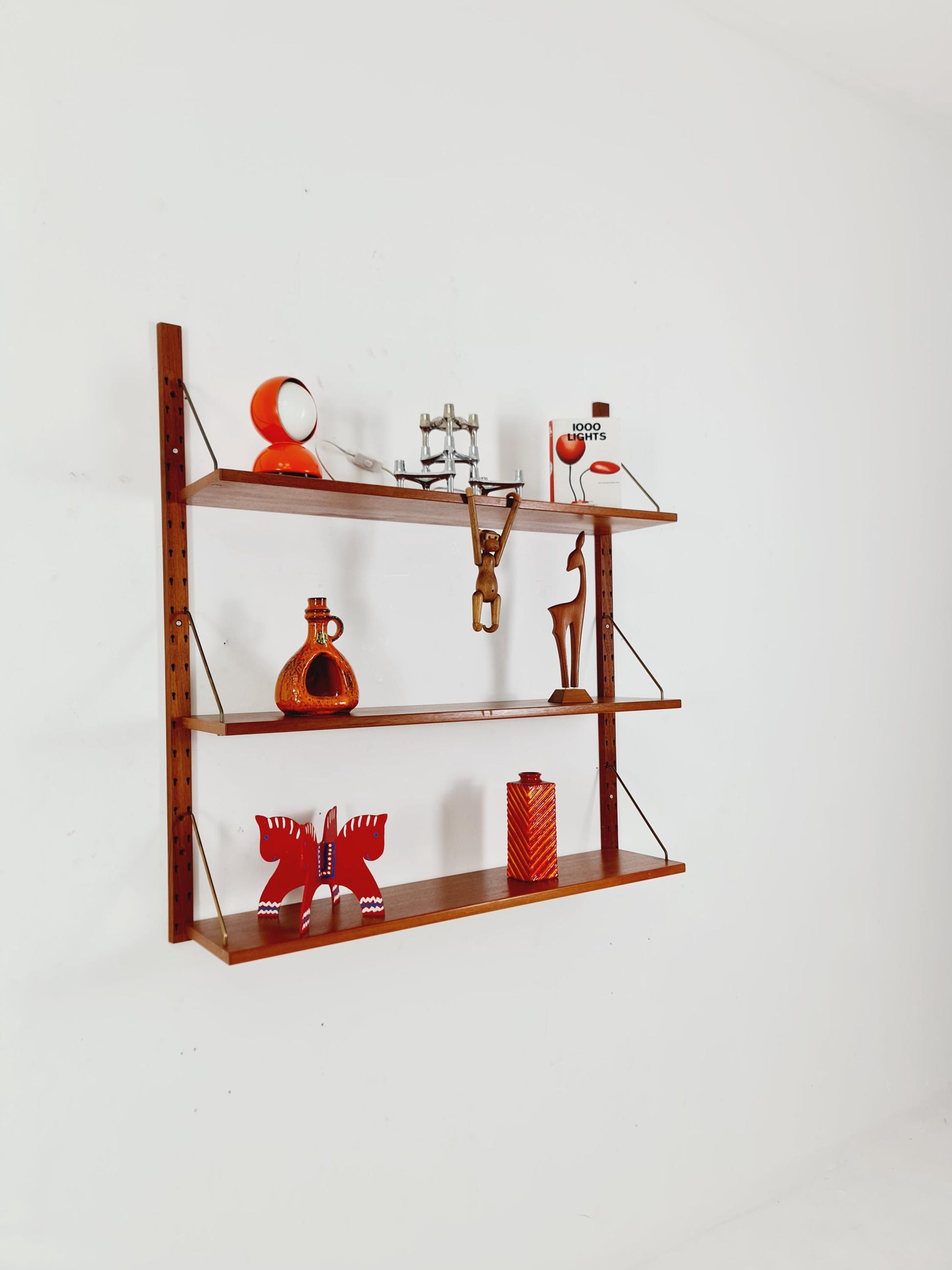 Rare Mid century Danish Teak Wall Unit by Sven Ellekaer For Abert Hansen, Denmark, 1960s