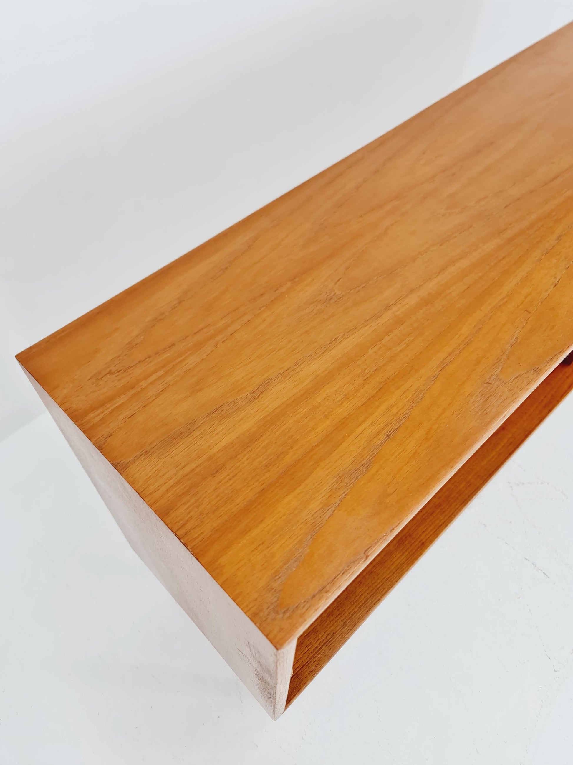 Midcentury vintage teak danish cabinet book case, 1960s