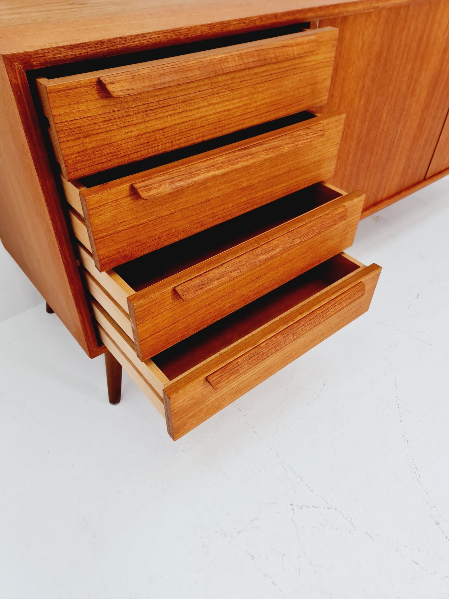 Mid century Modern German teak sideboard by WK möbel, 1960s