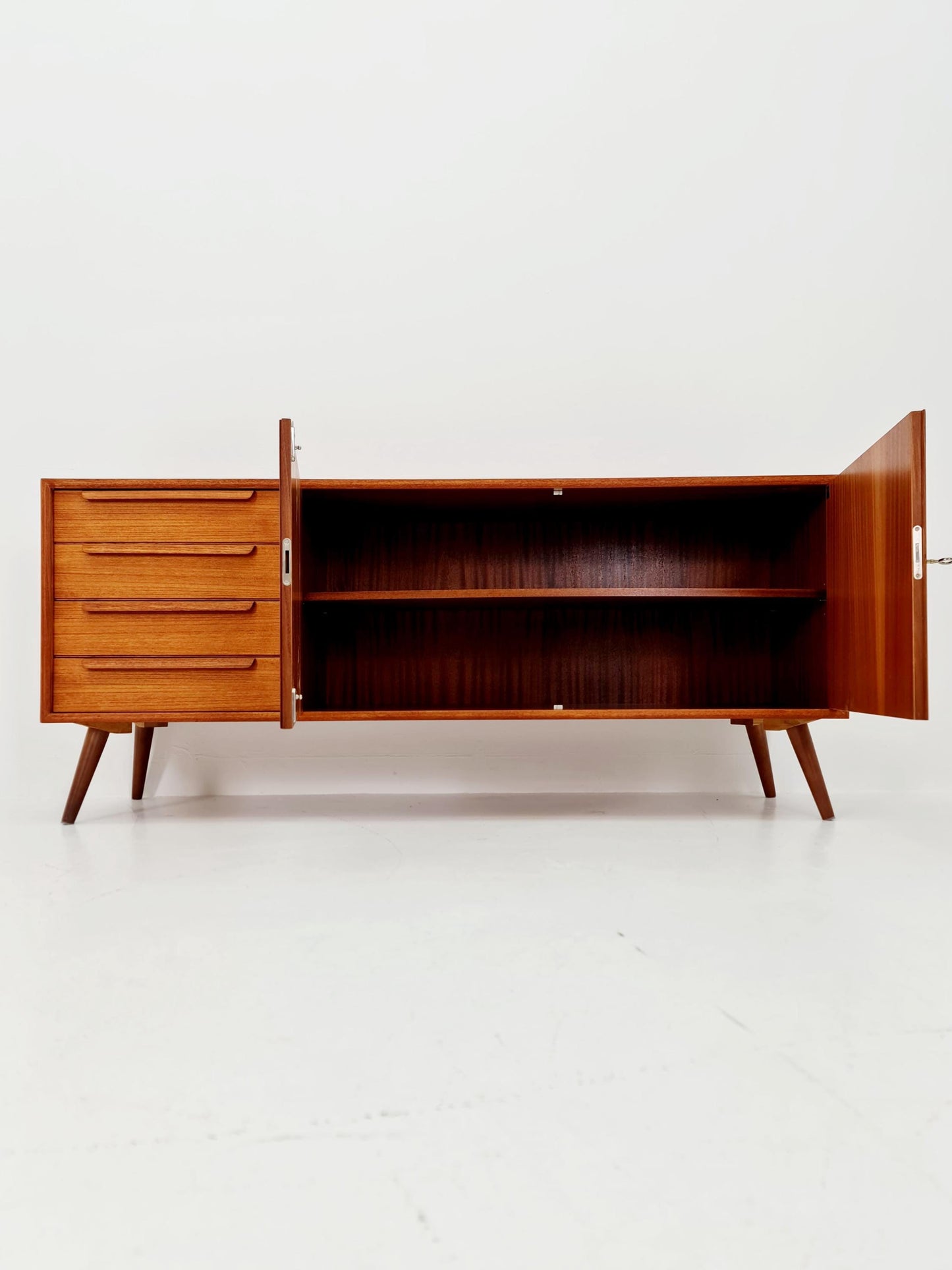 Mid century Modern German teak sideboard by WK möbel, 1960s