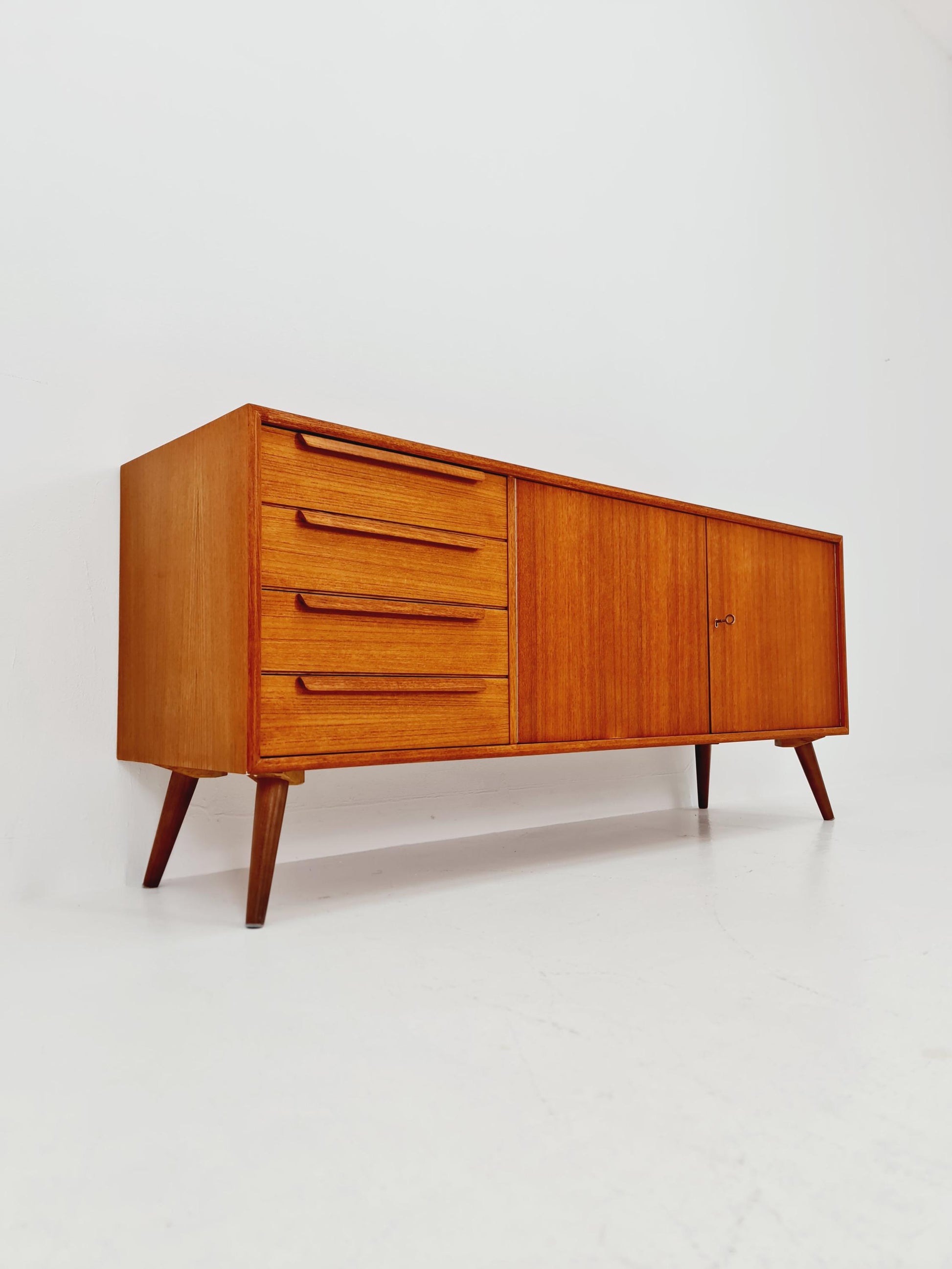Mid century Modern German teak sideboard by WK möbel, 1960s
