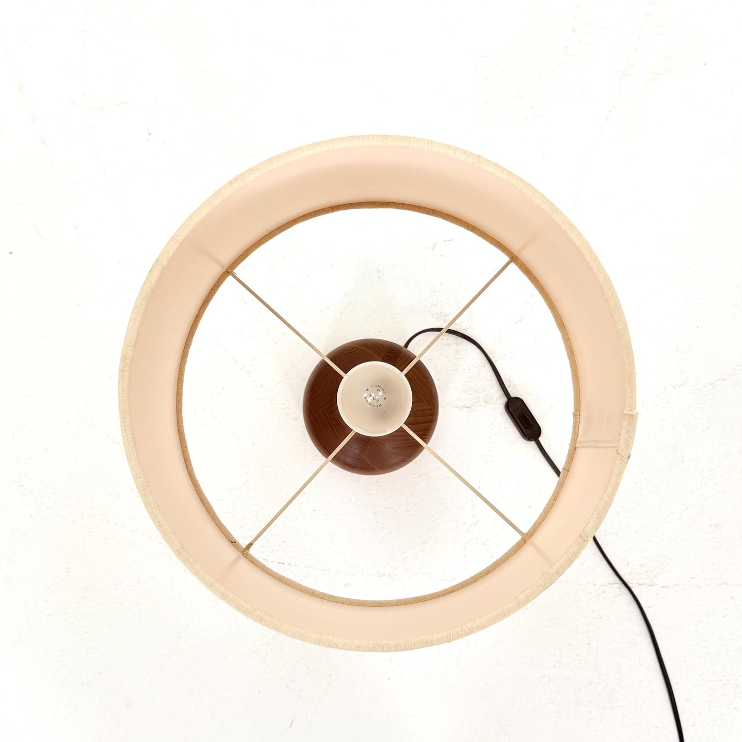 Mid century solid teak table lamp by Domus , 1960s Denmark
