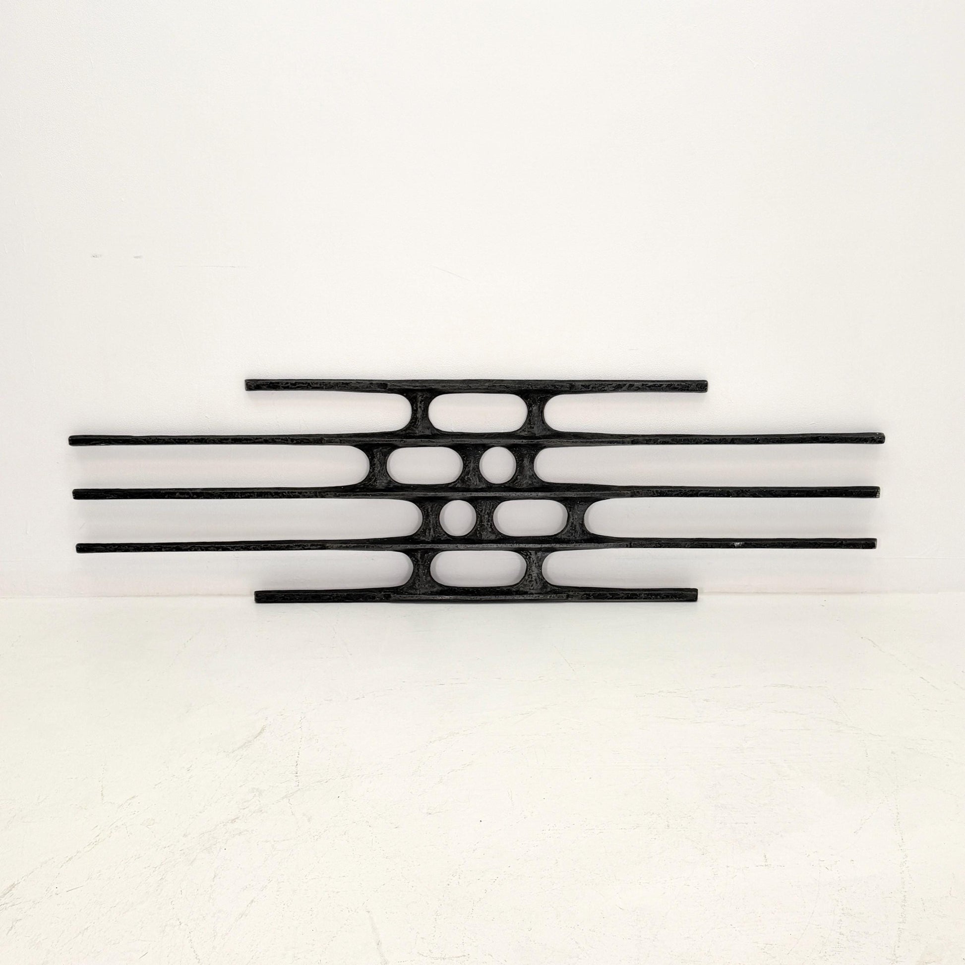 mid century Large brutalist abstract wall iron sculpture, 1970s Germany