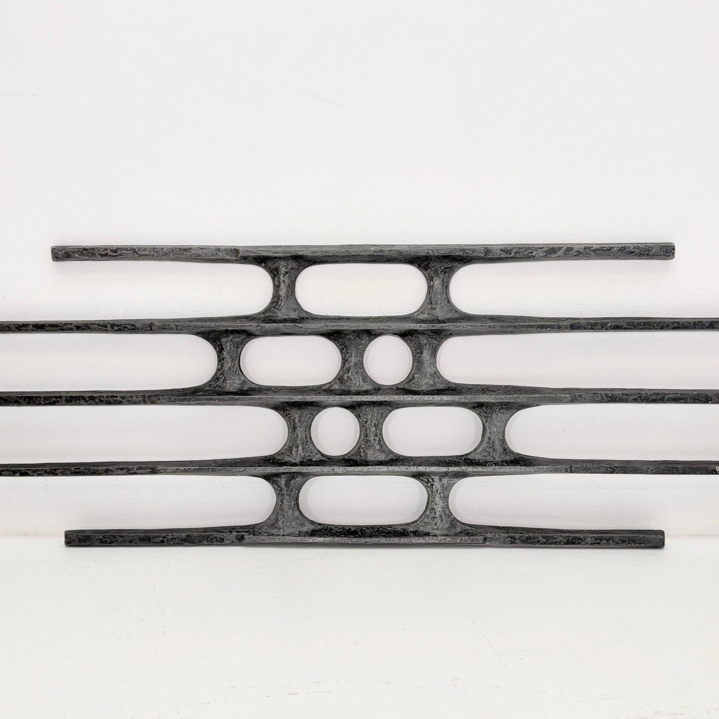 mid century Large brutalist abstract wall iron sculpture, 1970s Germany