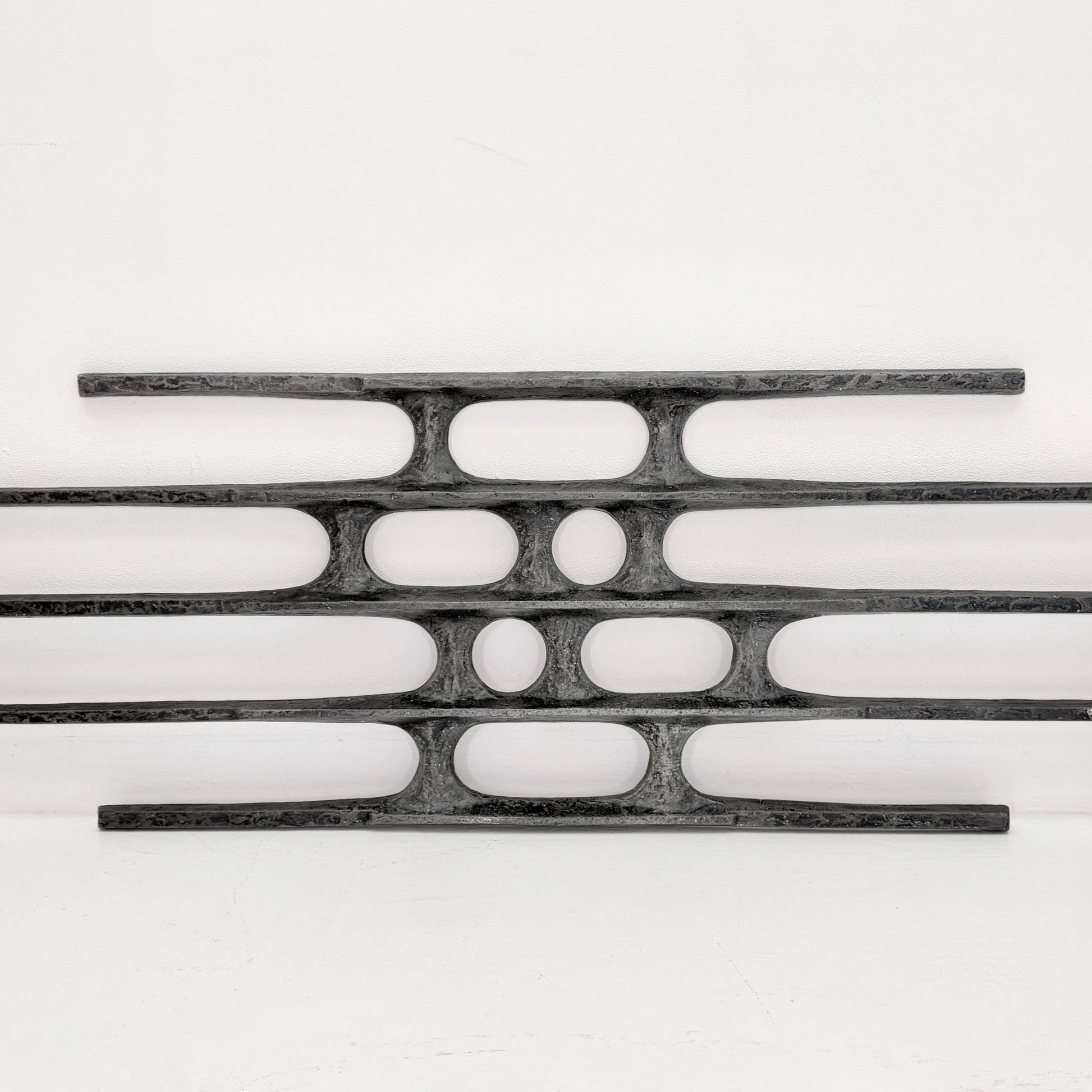 mid century Large brutalist abstract wall iron sculpture, 1970s Germany