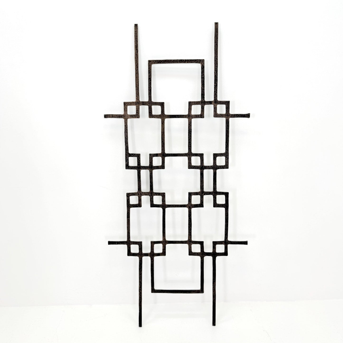 mid century Large brutalist abstract wall iron sculpture, 1970s Germany