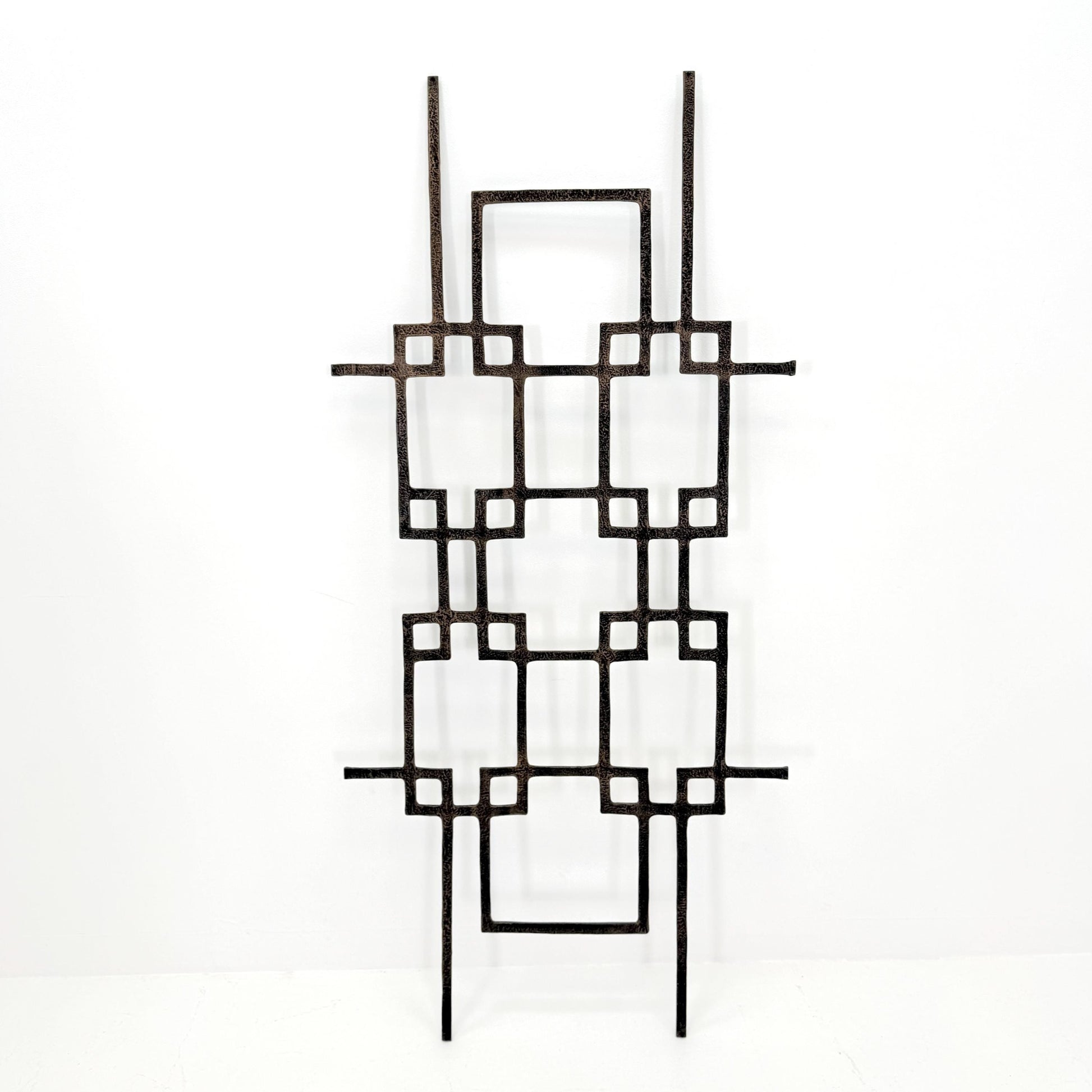 mid century Large brutalist abstract wall iron sculpture, 1970s Germany