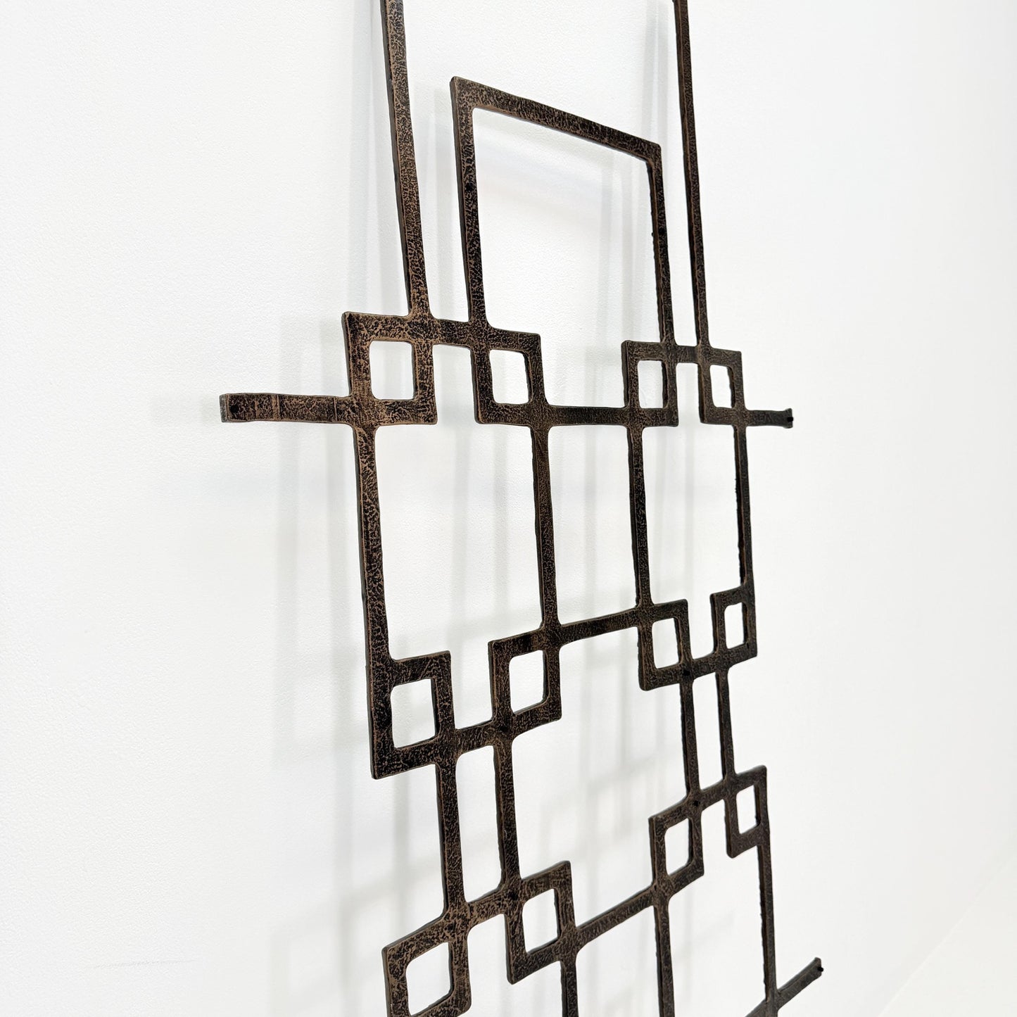 mid century Large brutalist abstract wall iron sculpture, 1970s Germany