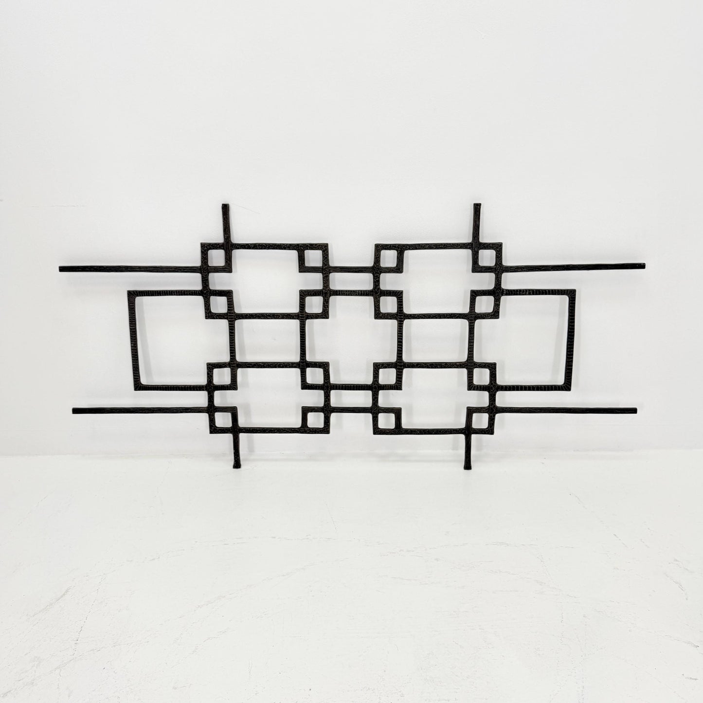 mid century Large brutalist abstract wall iron sculpture, 1970s Germany