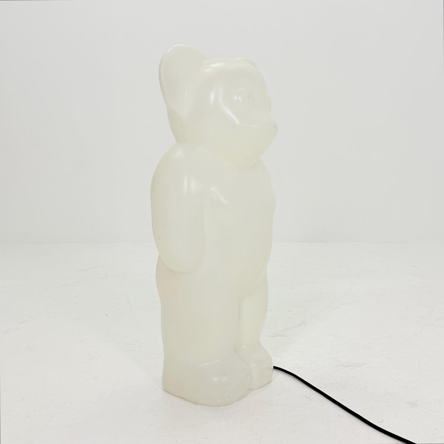 Rare XL white standing Lumibär floor Lamp by Flötotto, 1980s Germany