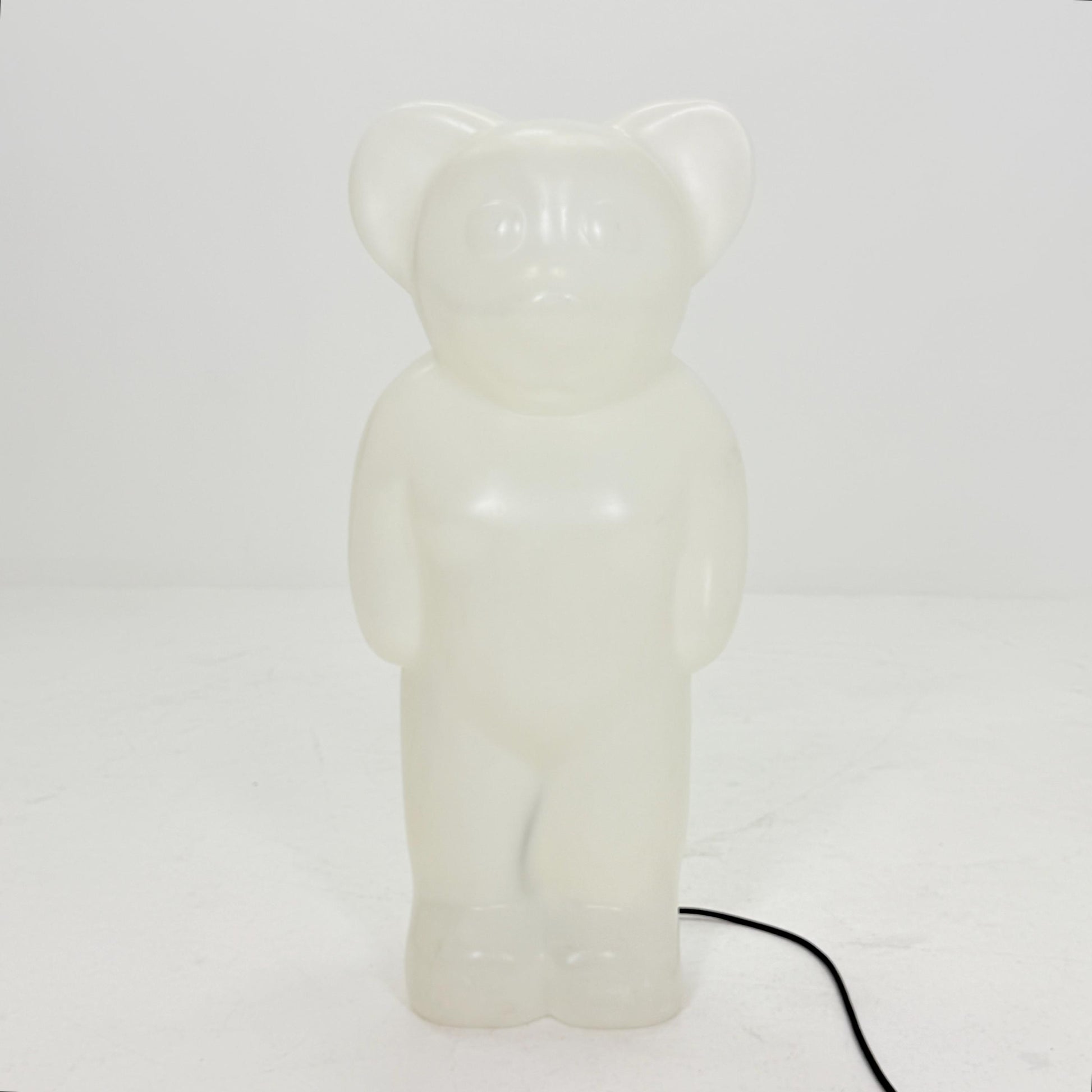Rare XL white standing Lumibär floor Lamp by Flötotto, 1980s Germany