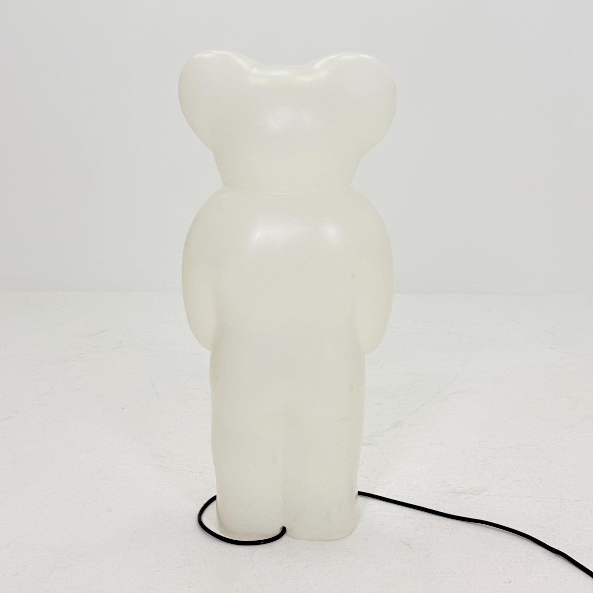 Rare XL white standing Lumibär floor Lamp by Flötotto, 1980s Germany