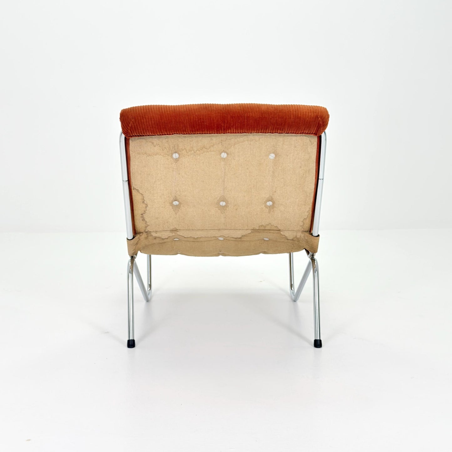 1 of 2 Rare Mid century Lounge chair by EM Möbler Model 600 1970s Sweden