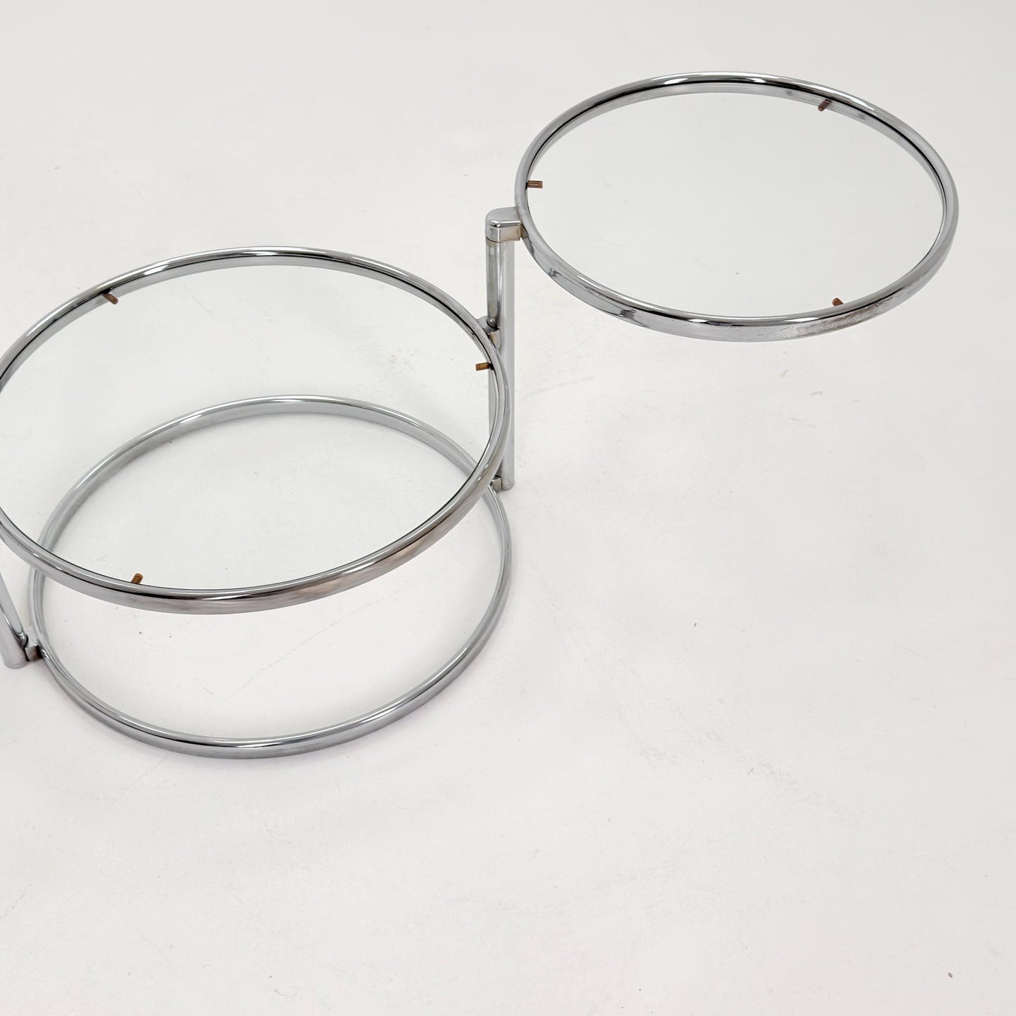 Mid Century coffee table with 3 swivel levels by Milo Baughman Italy 1970s