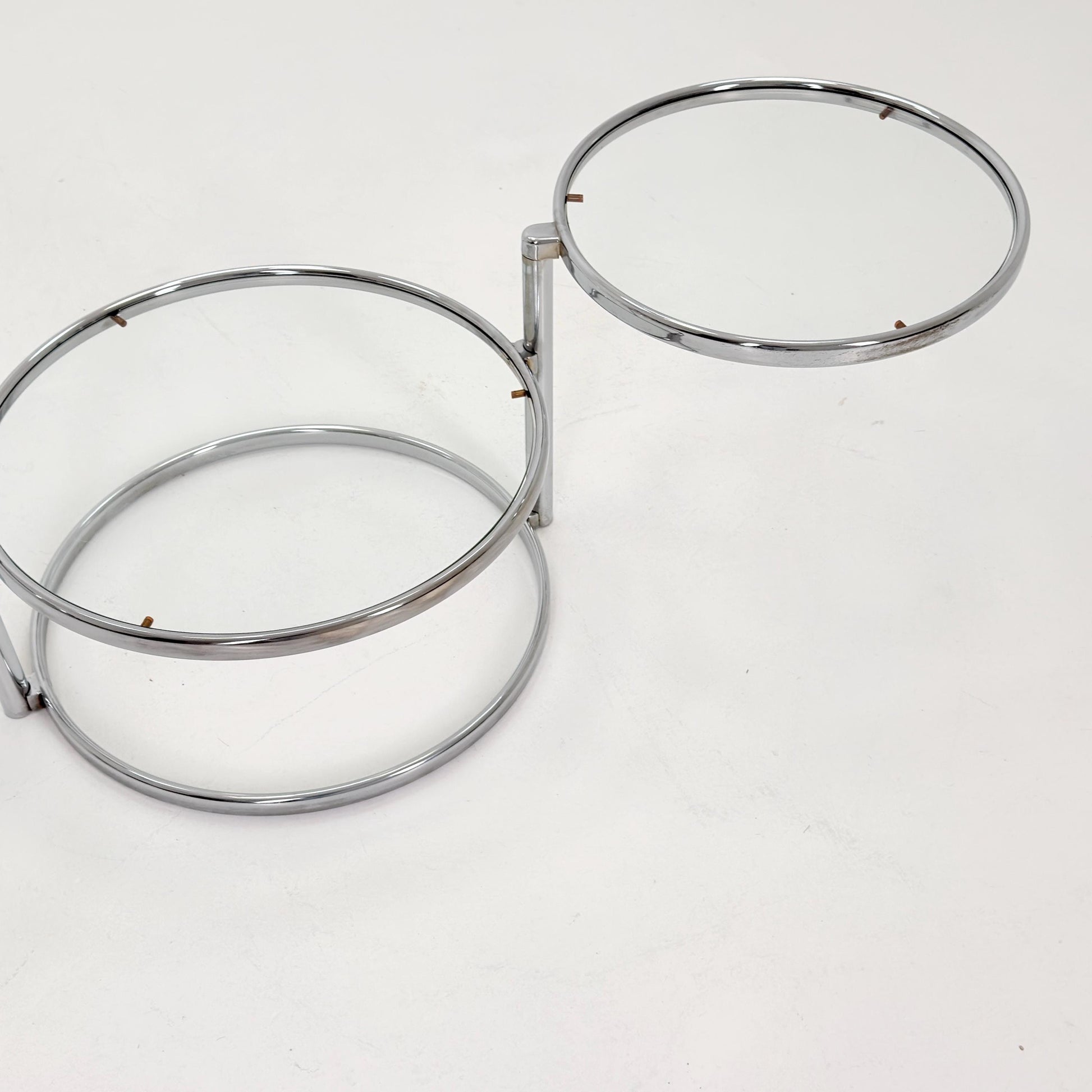 Mid Century coffee table with 3 swivel levels by Milo Baughman Italy 1970s