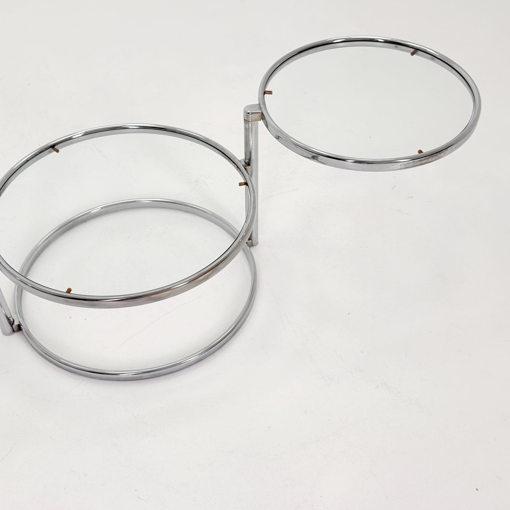 Mid Century coffee table with 3 swivel levels by Milo Baughman Italy 1970s