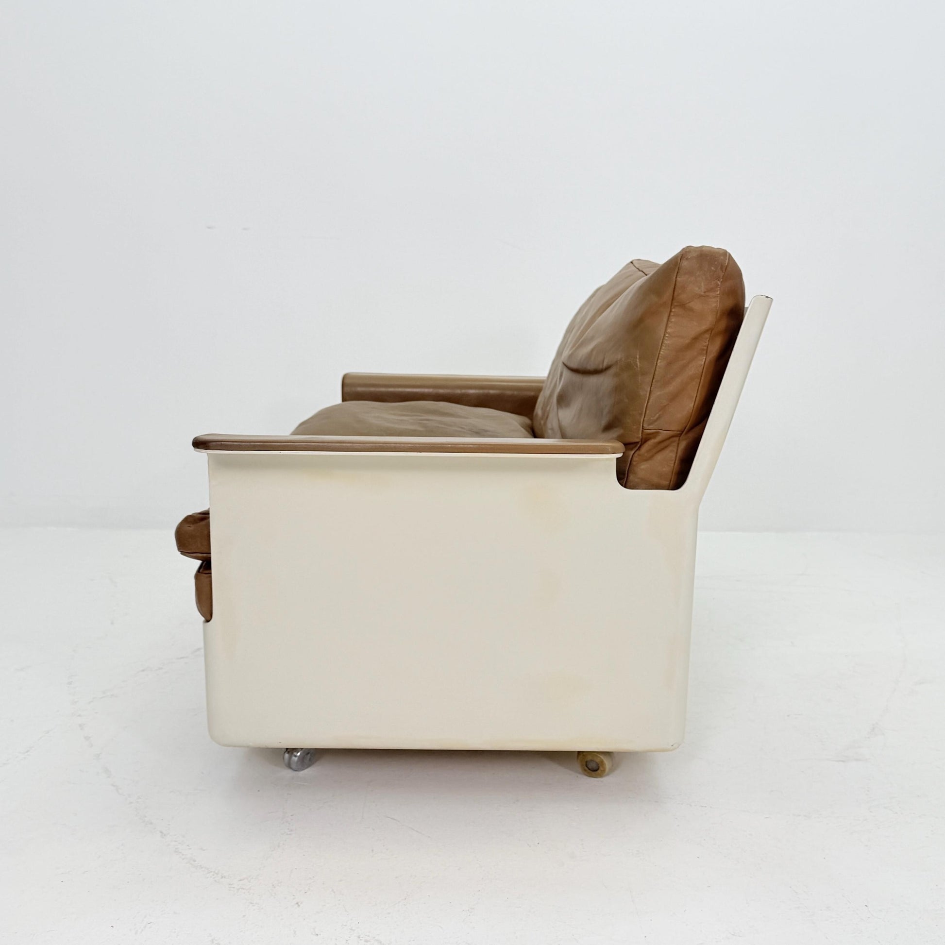 1 of 2 Rare 1st Edition FG2001 Series Sofa by Dieter Rams for Wolfgang Feierbach, 1960s Germany