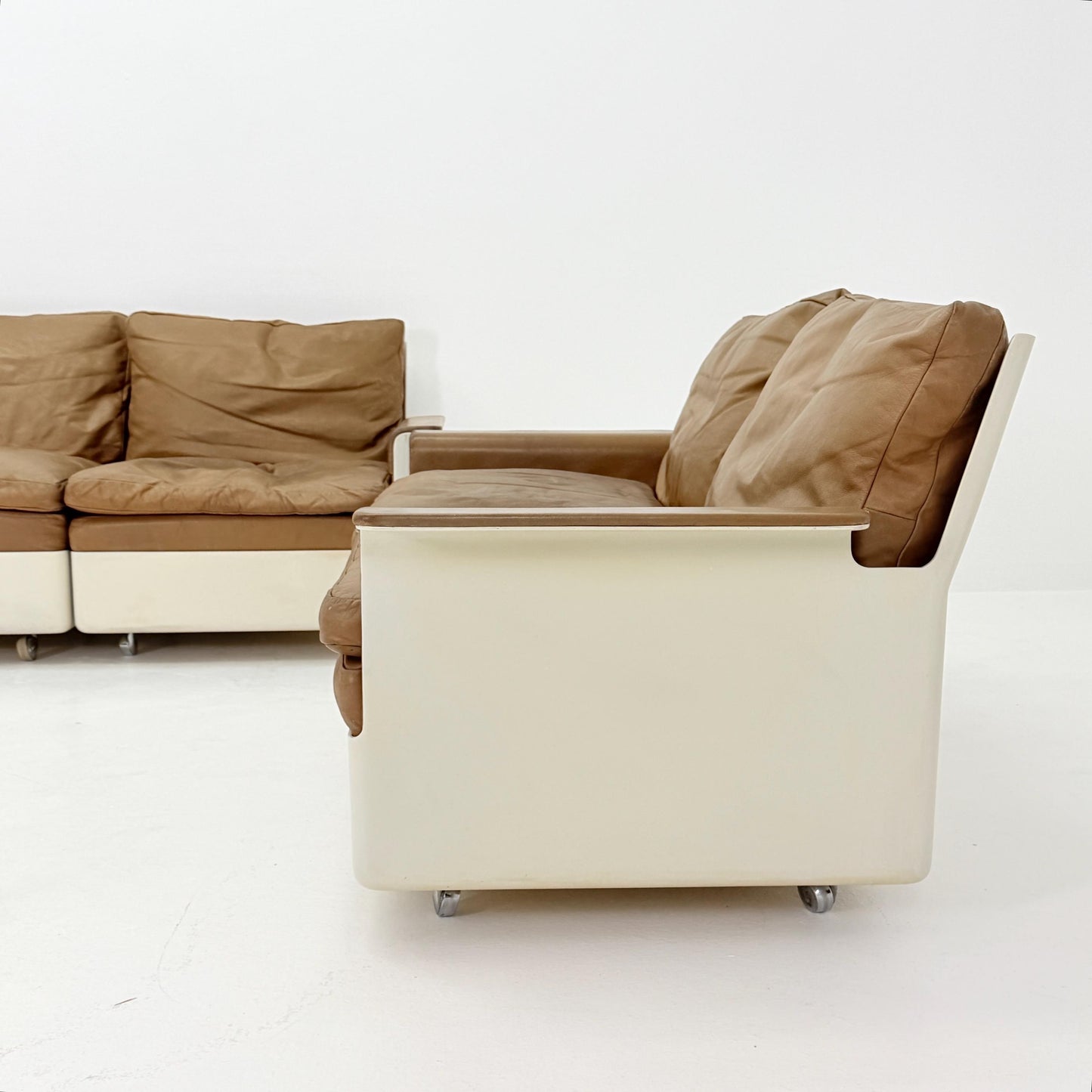 Rare Pair (Set of 2) 1st Edition FG2001 Series Sofas by Dieter Rams for Wolfgang Feierbach, 1960s Germany