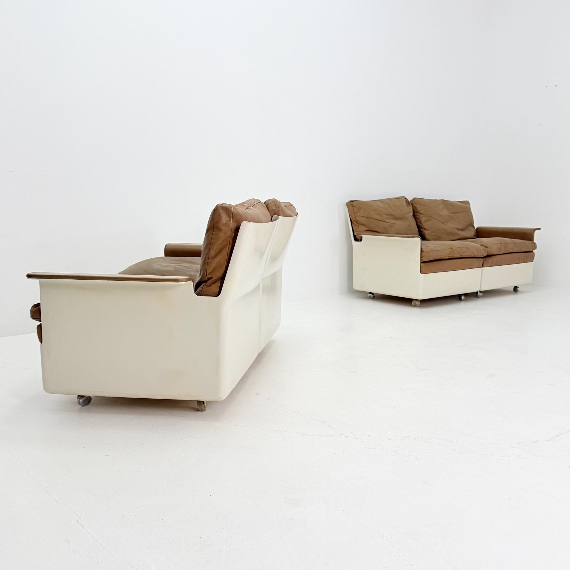 Rare Pair (Set of 2) 1st Edition FG2001 Series Sofas by Dieter Rams for Wolfgang Feierbach, 1960s Germany