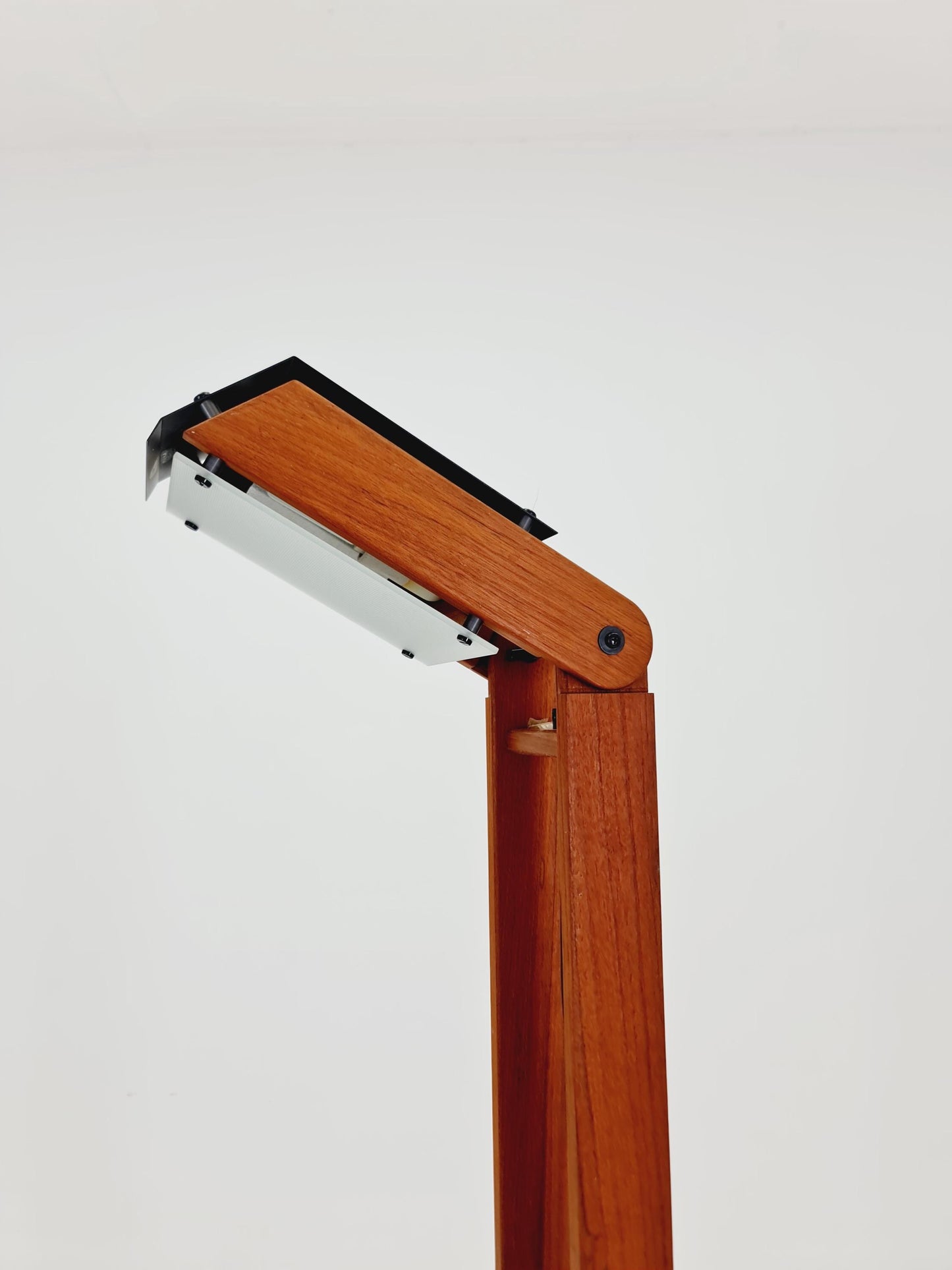Ultra Rare Mid Century Solid Teak Floor Lamp by Domus Denmark 1970s