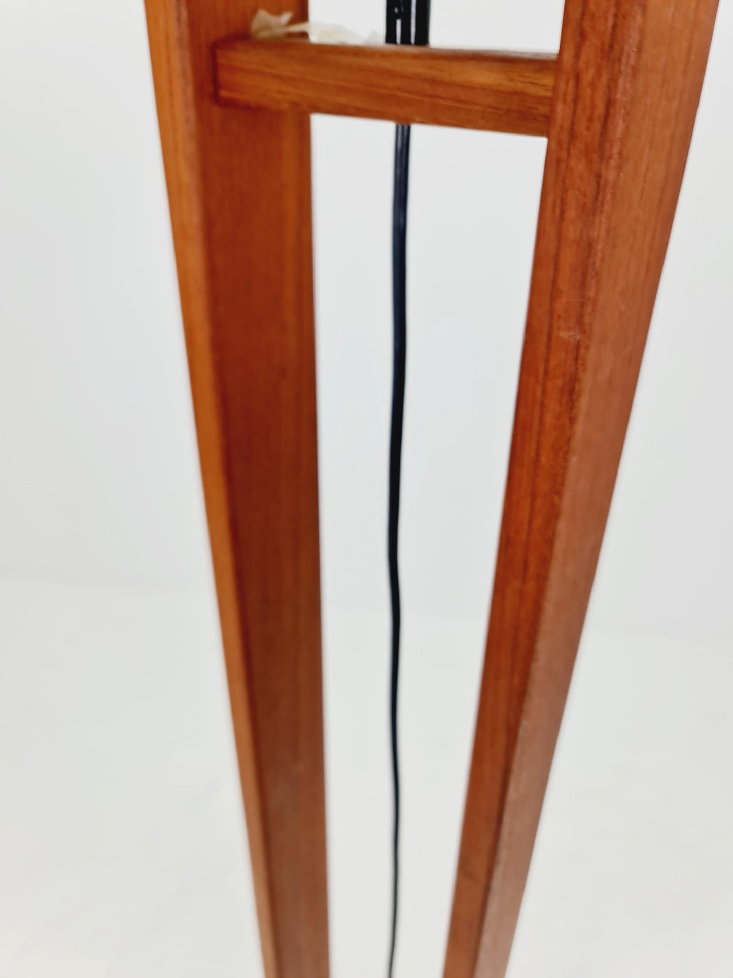 Ultra Rare Mid Century Solid Teak Floor Lamp by Domus Denmark 1970s