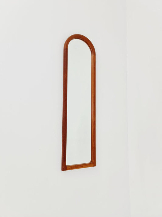 Teak Danish mid-century Modern wall-mounted mirror By Vildbjerg Möbelfabrik 1960s