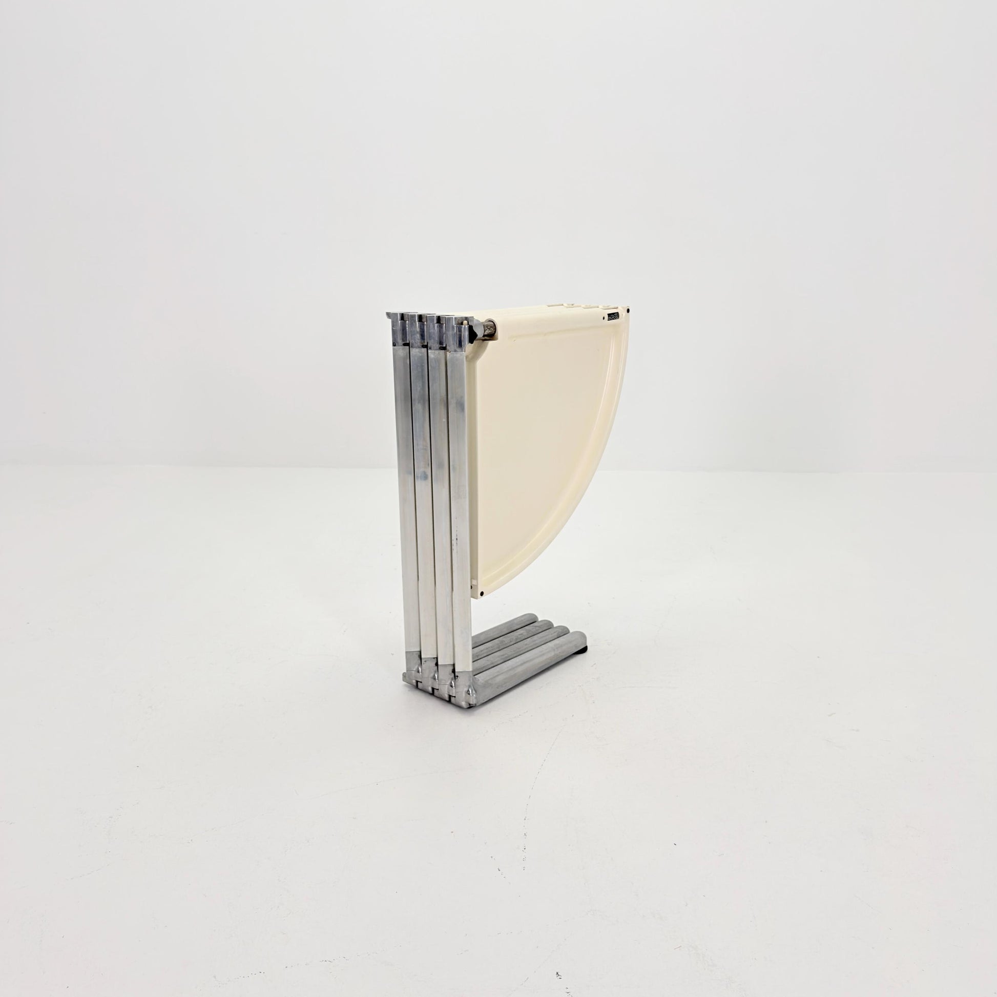 Mid century Italian Plano Folding white Table by Giancarlo Piretti, 1970s