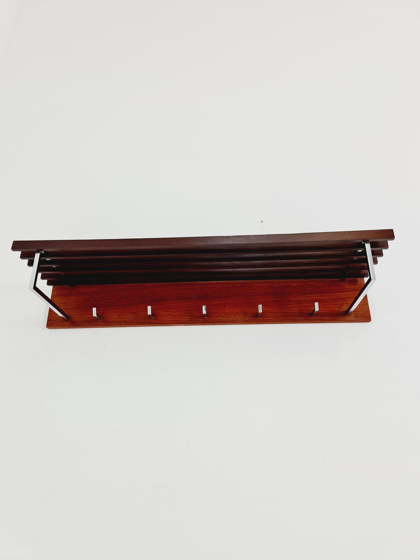 Mid century German Wardarobe , teak wall coat rack 1960s