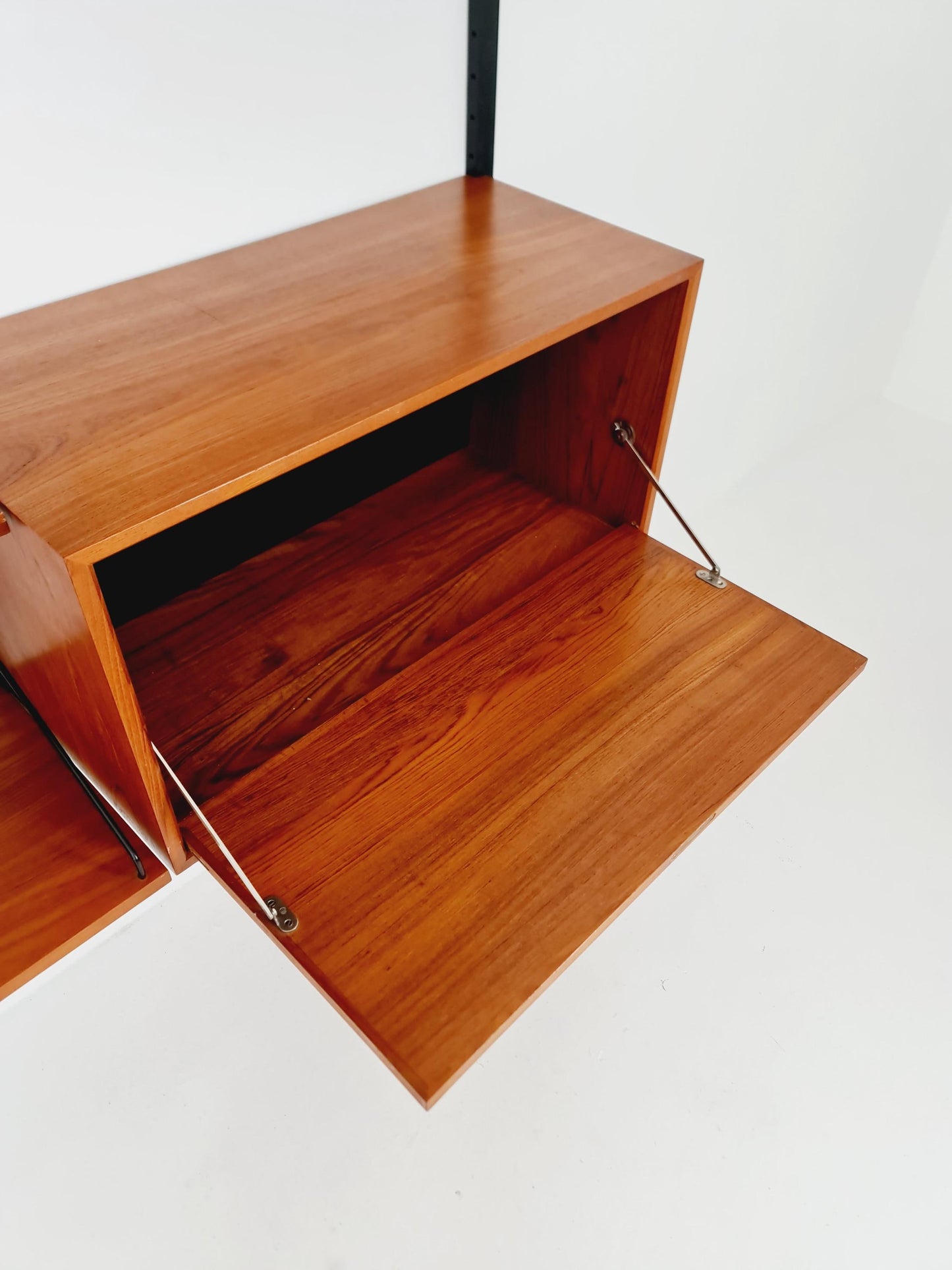 Big Mid century Danish Teak Wall Unit with 2 cabinets by Poul Cadovius for Cado, Denmark, 1960s